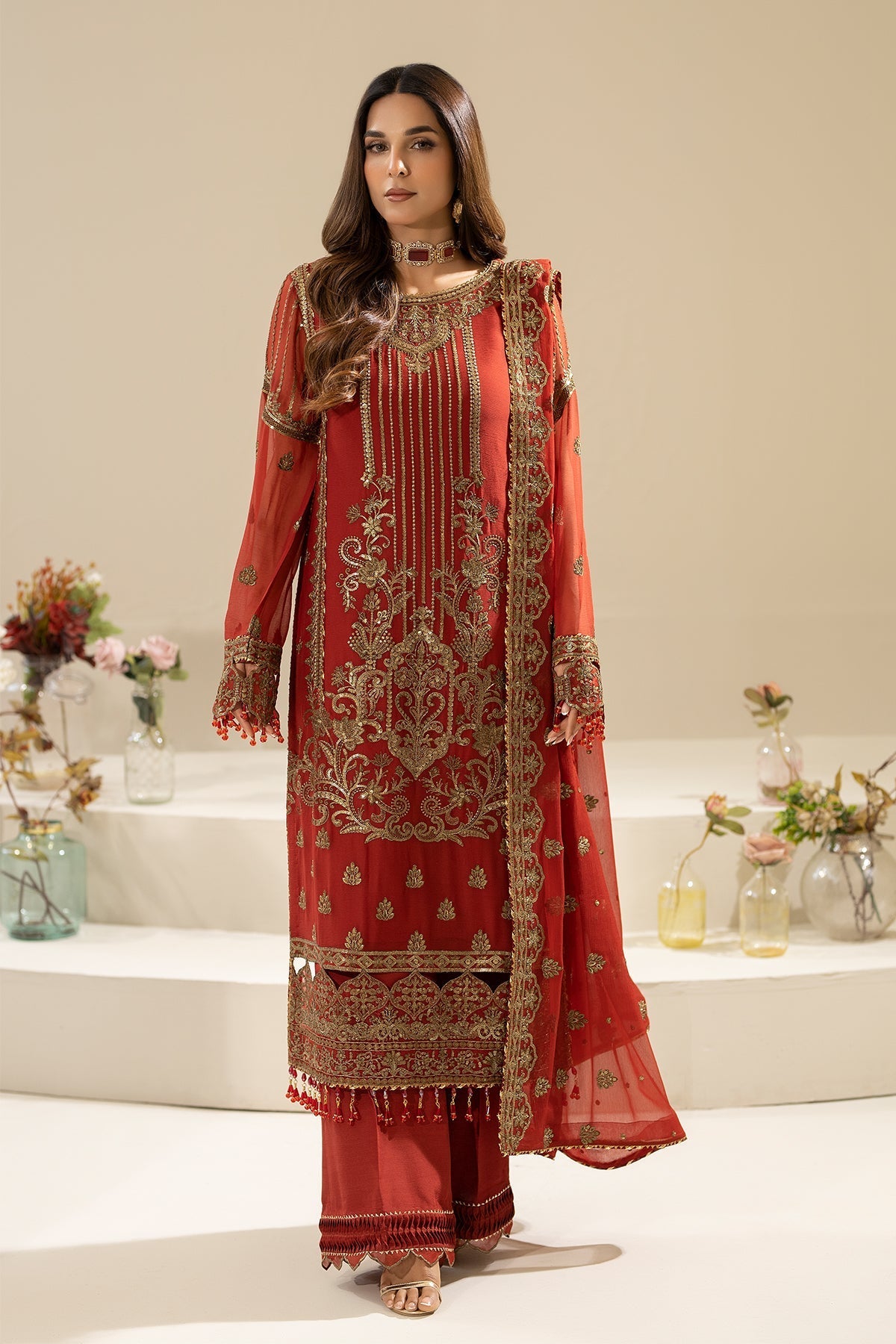 Imrozia Premium | Nisha Collection | M-90 AREESHA - by - Libasekhas UK - Registered Vendor of : Imrozia Premium - 100% Original Designer Dresss