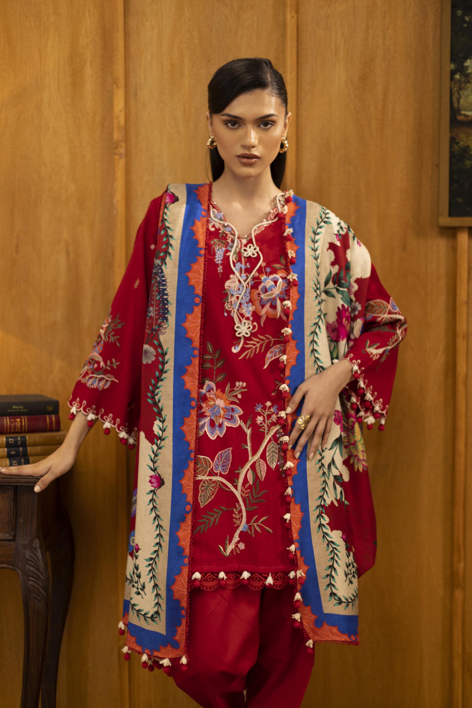 Sana Safinaz | Muzlin Winter 25 | M253-001B - by Libasekhas UK - Registered Vendor of : Sana Safinaz - 100% Original Designer Dress