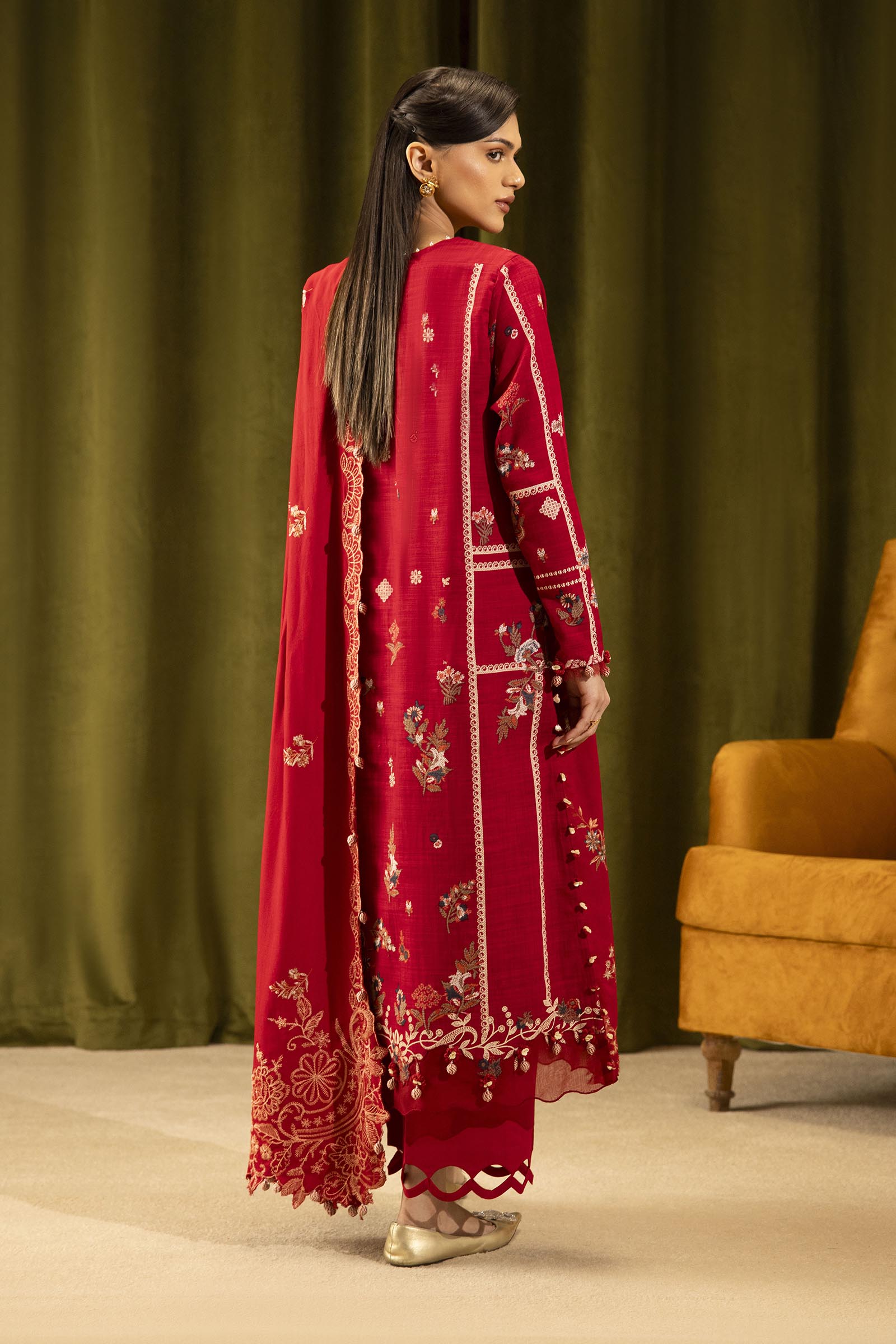 Sana Safinaz | Muzlin Winter 25 | M253-002A - by Libasekhas UK - Registered Vendor of : Sana Safinaz - 100% Original Designer Dress