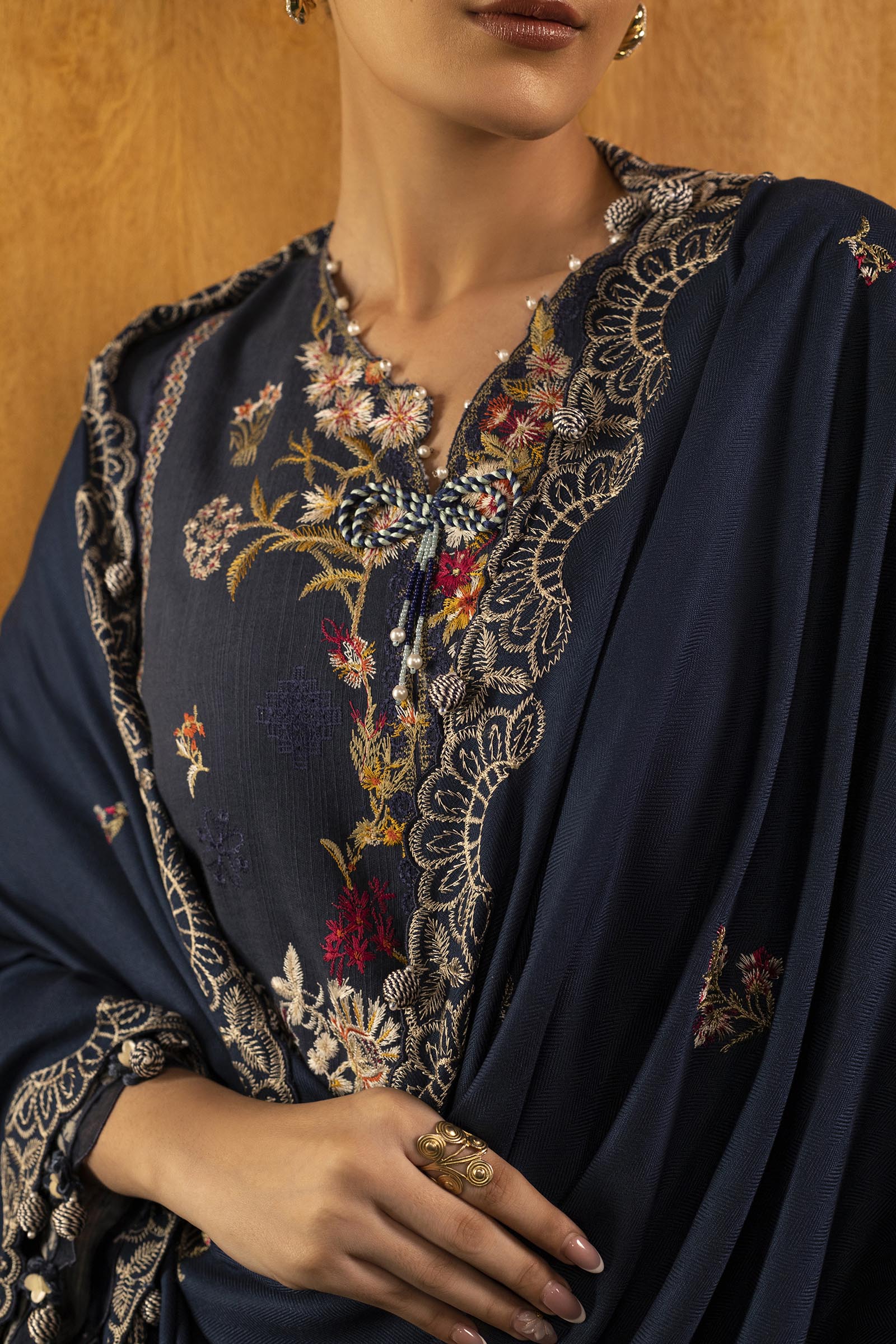 Sana Safinaz | Muzlin Winter 25 | M253-002B - by Libasekhas UK - Registered Vendor of : Sana Safinaz - 100% Original Designer Dress