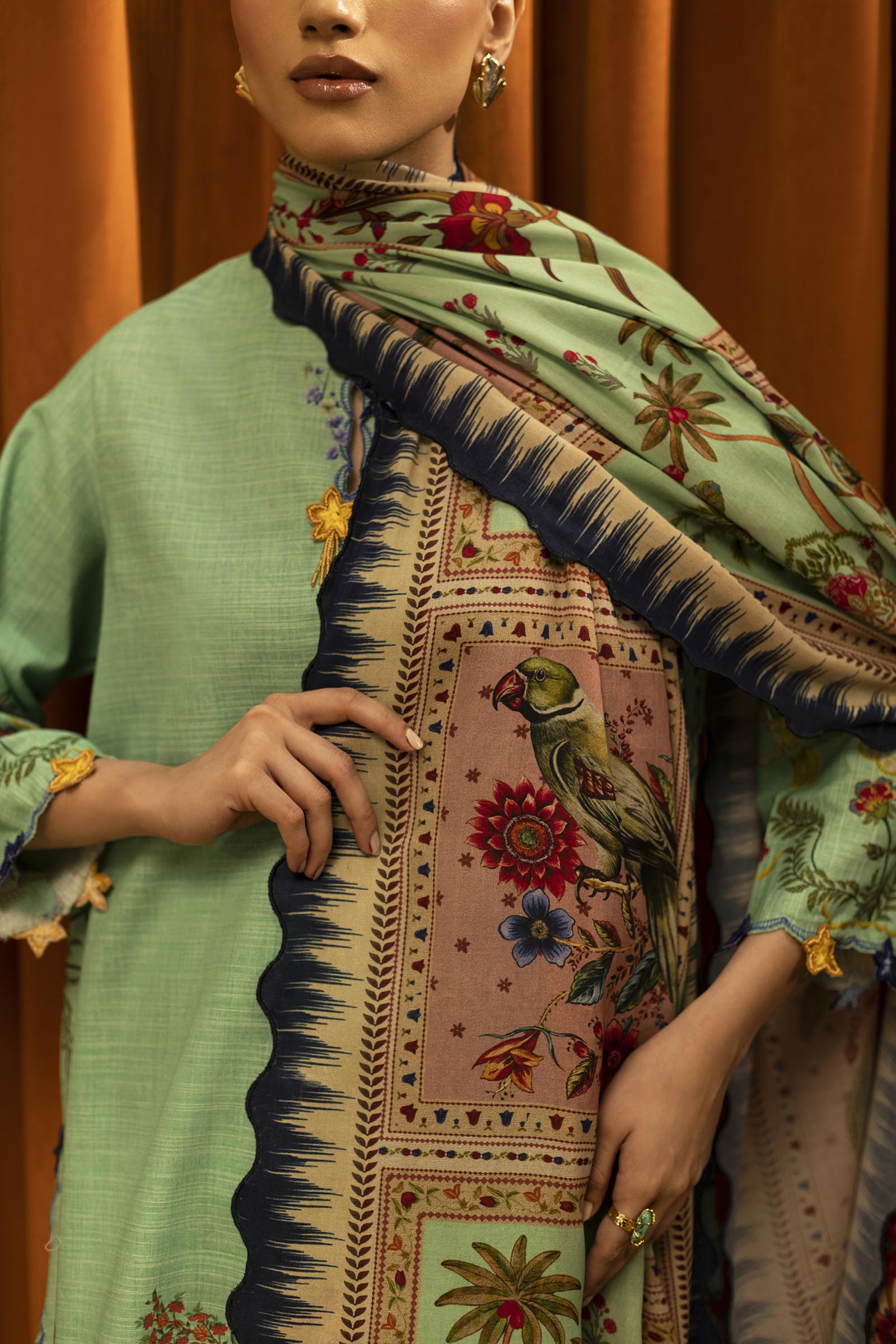 Sana Safinaz | Muzlin Winter 25 | M253-004B - by Libasekhas UK - Registered Vendor of : Sana Safinaz - 100% Original Designer Dress