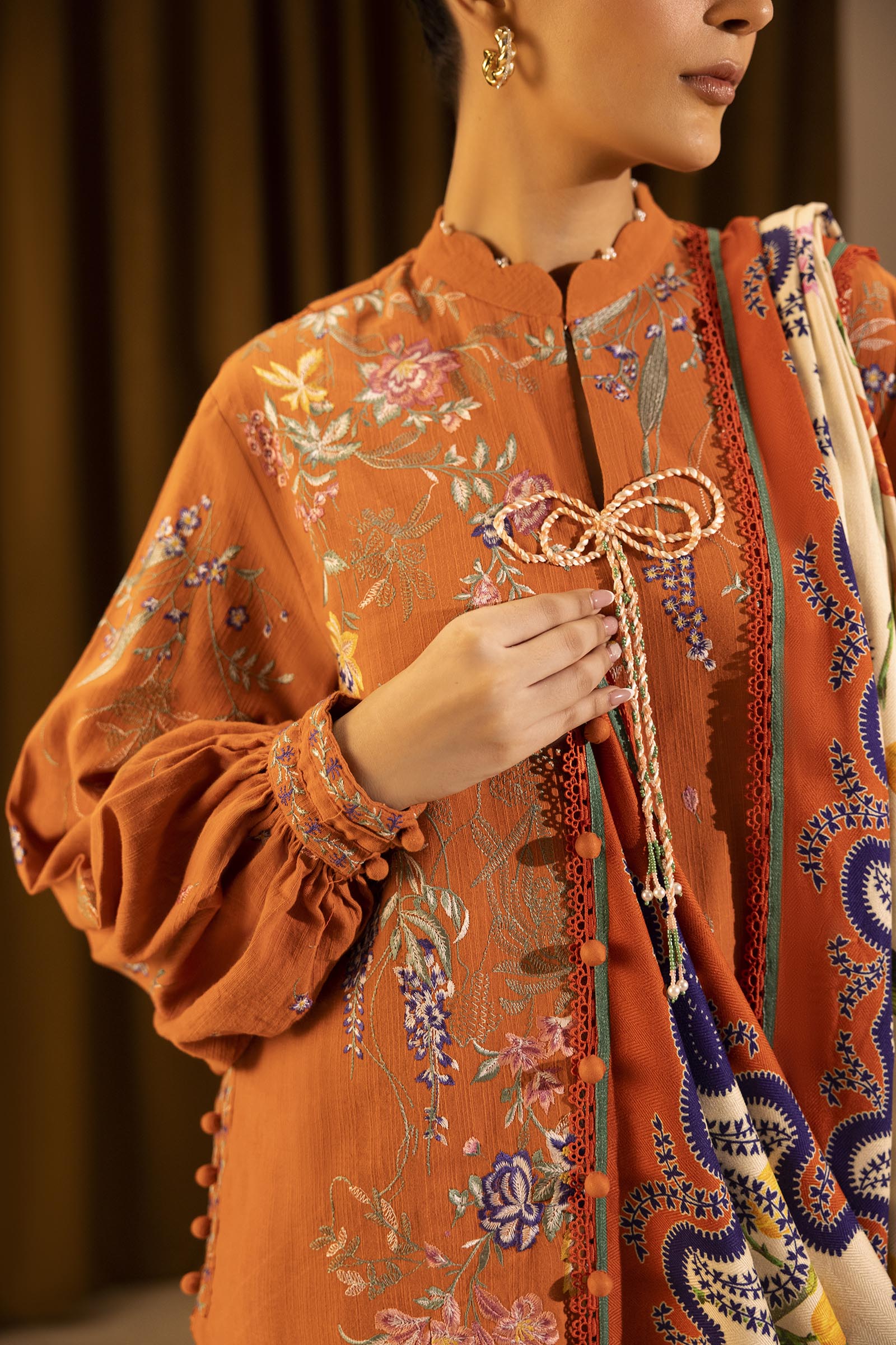 Sana Safinaz | Muzlin Winter 25 | M253-009B - by Libasekhas UK - Registered Vendor of : Sana Safinaz - 100% Original Designer Dress