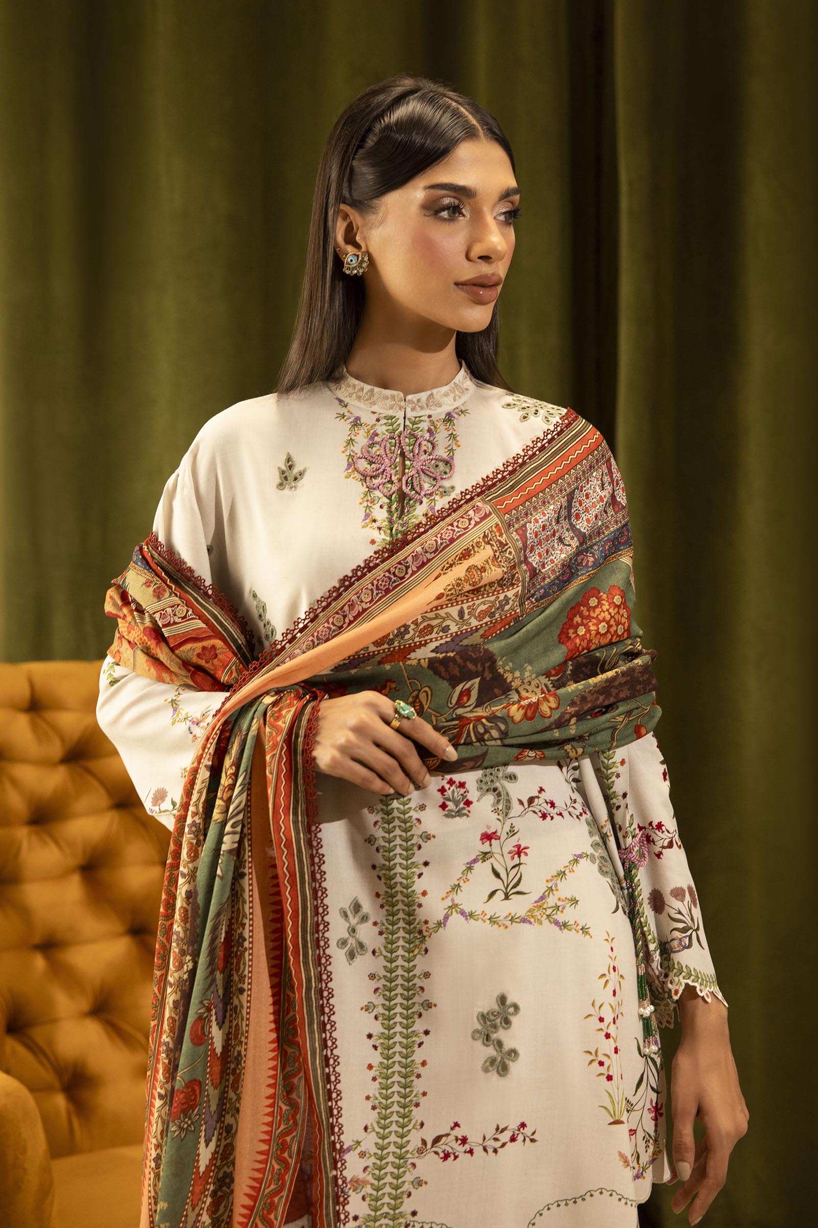 Sana Safinaz | Muzlin Winter 25 | 015A - by Libasekhas UK - Registered Vendor of : Sana Safinaz - 100% Original Designer Dress