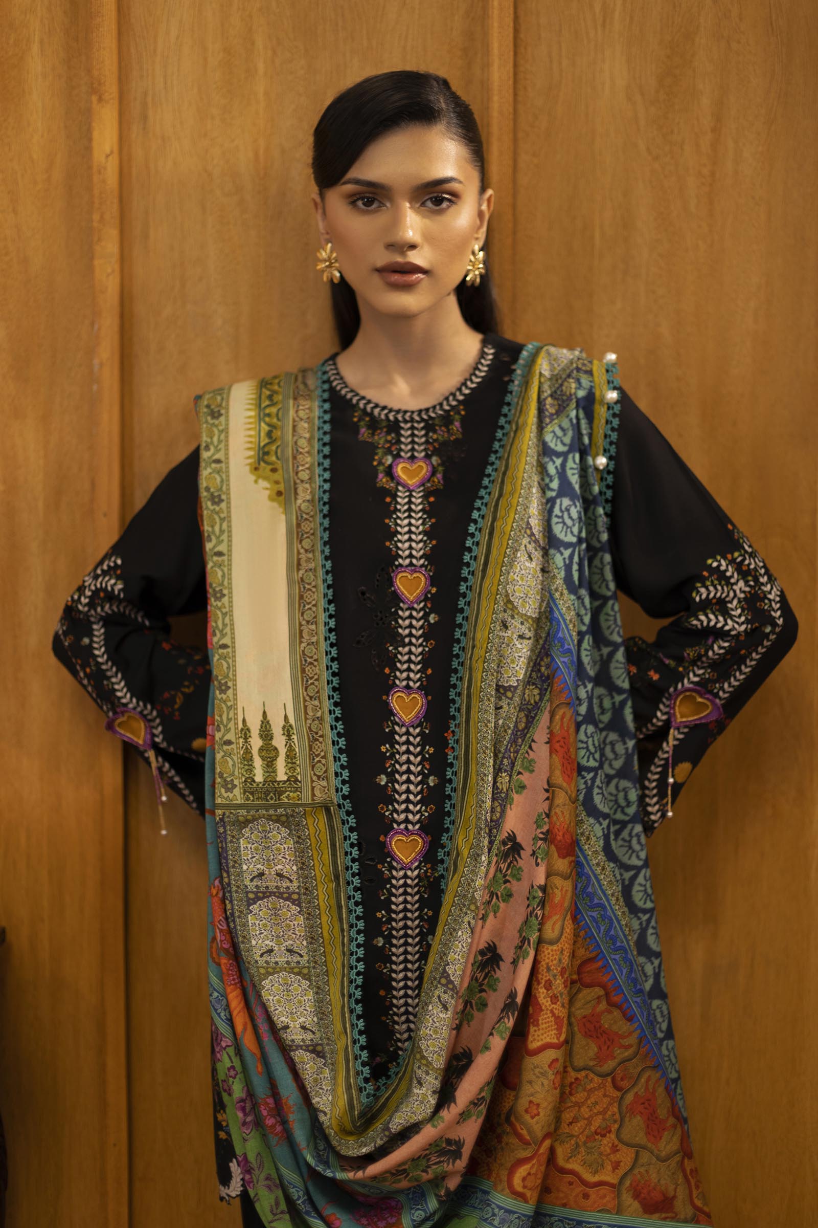 Sana Safinaz | Muzlin Winter 25 | 015B - by Libasekhas UK - Registered Vendor of : Sana Safinaz - 100% Original Designer Dress
