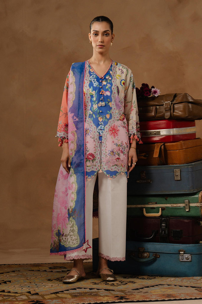 Sana Safinaz | Muzlin Spring 26 | M261-013B-CU - by Libasekhas UK - Registered Vendor of : Sana Safinaz - 100% Original Designer Dress