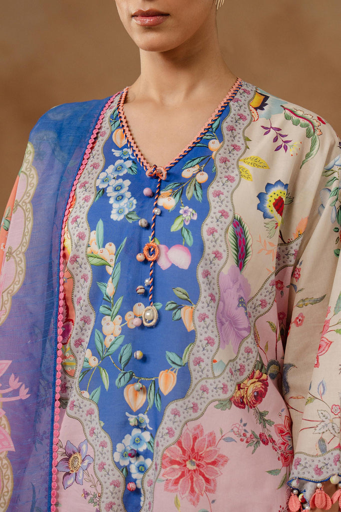 Sana Safinaz | Muzlin Spring 26 | M261-013B-CU - by Libasekhas UK - Registered Vendor of : Sana Safinaz - 100% Original Designer Dress