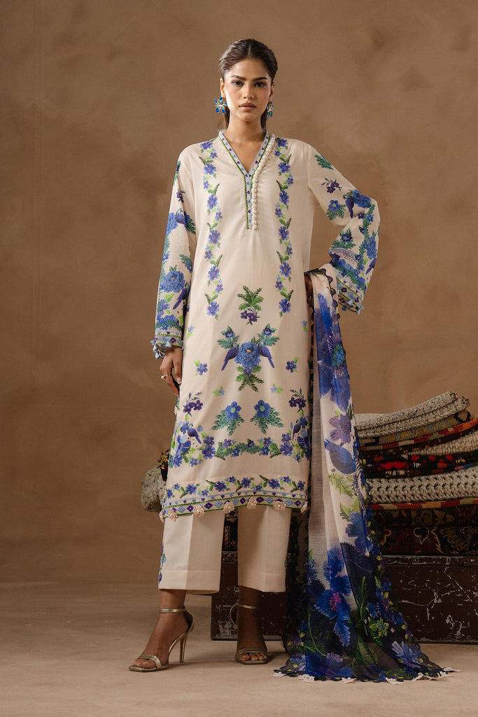 Sana Safinaz | Muzlin Spring 26 | M261-016A-CU - by Libasekhas UK - Registered Vendor of : Sana Safinaz - 100% Original Designer Dress