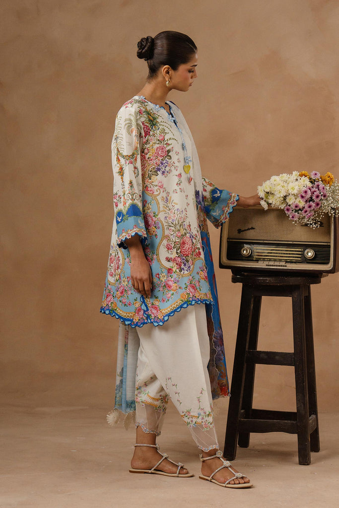 Sana Safinaz | Muzlin Spring 26 | M261-017A-AU - by Libasekhas UK - Registered Vendor of : Sana Safinaz - 100% Original Designer Dress