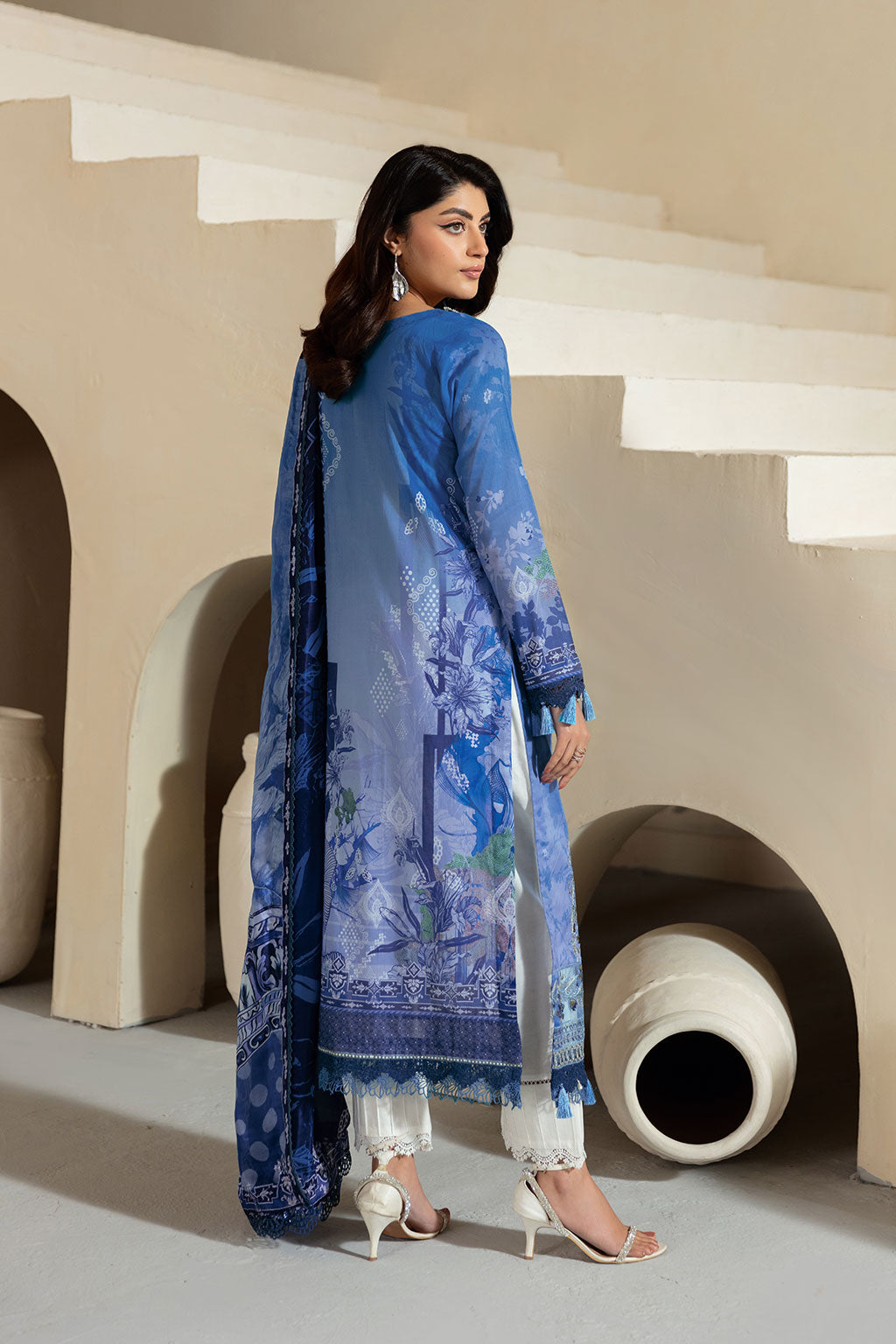 Ramsha | Mashaal Luxury Lawn | L-1302 - by - Libasekhas UK - Registered Vendor of : Ramsha - 100% Original Designer Dresss