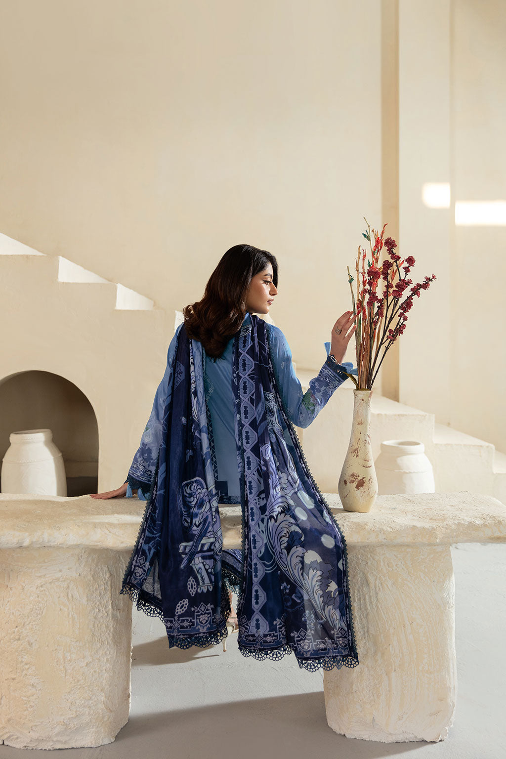 Ramsha | Mashaal Luxury Lawn | L-1302 - by - Libasekhas UK - Registered Vendor of : Ramsha - 100% Original Designer Dresss