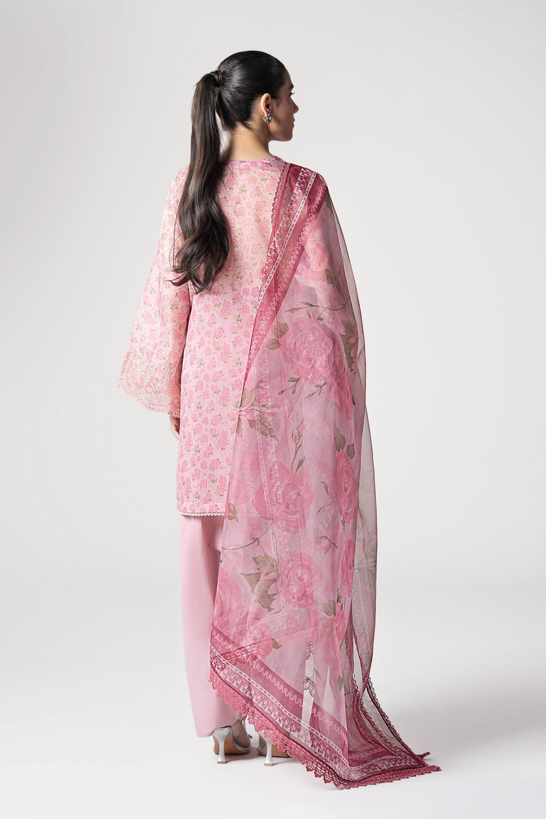 Maria B | Basics RTW | 3 Pc Embroidered Dobby Suit | MB-CS25-145 - by - Libasekhas UK - Registered Vendor of : Maria B - 100% Original Designer Dresss