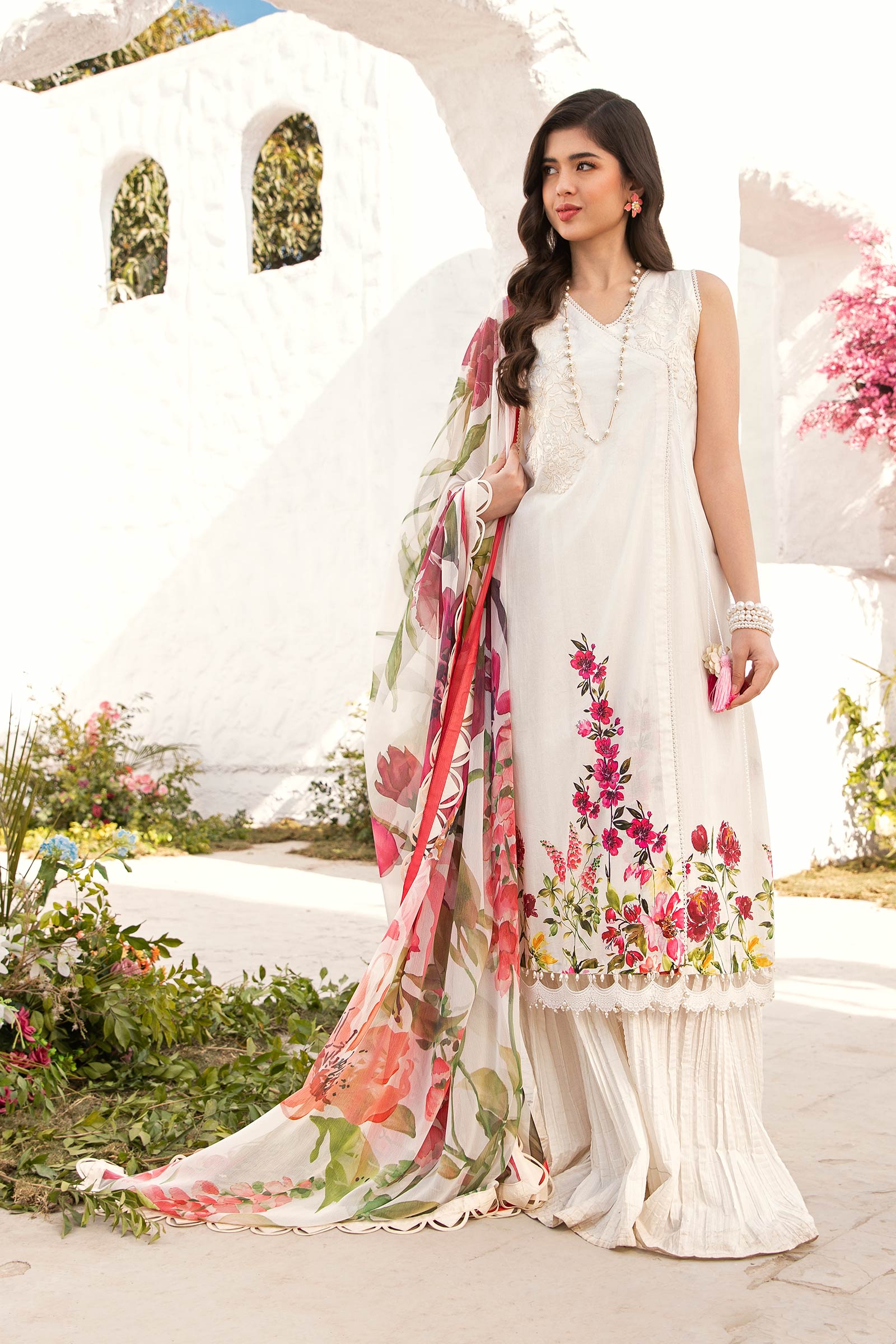 Maria B | M Basic Summer Lawn 25 | MB-CUS25-701B - by - Libasekhas UK - Registered Vendor of : Maria B - 100% Original Designer Dresss