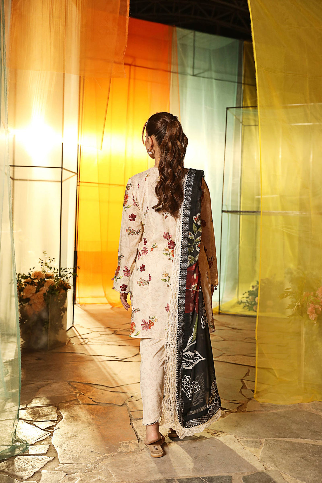 Maria B | M Basic Summer Lawn 25 | MB-CUS25-702B - by - Libasekhas UK - Registered Vendor of : Maria B - 100% Original Designer Dresss
