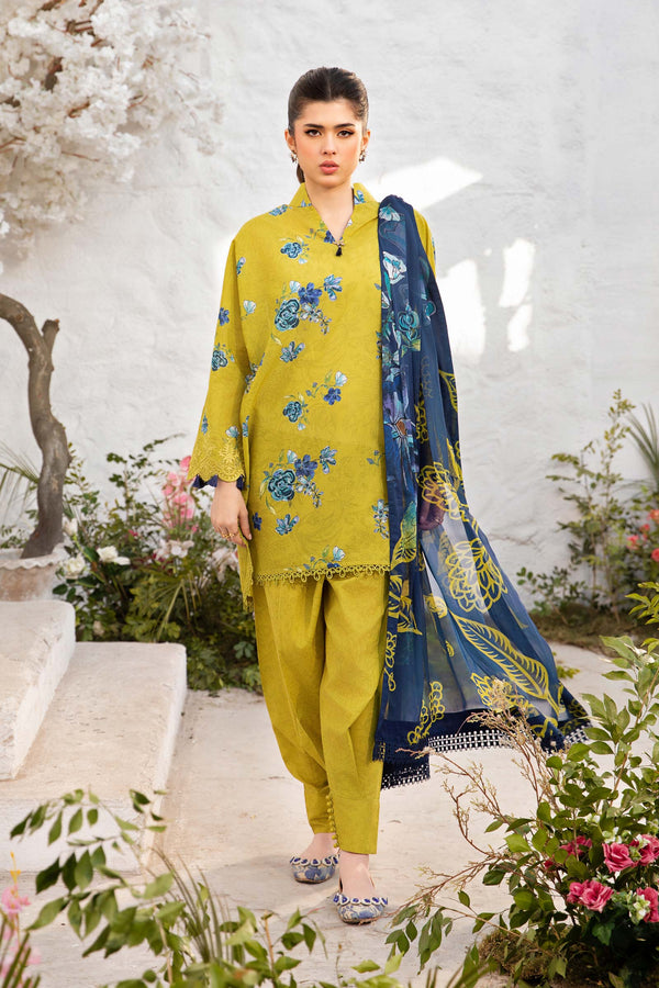 Maria B | M Basic Summer Lawn 25 | MB-CUS25-702A - by - Libasekhas UK - Registered Vendor of : Maria B - 100% Original Designer Dresss