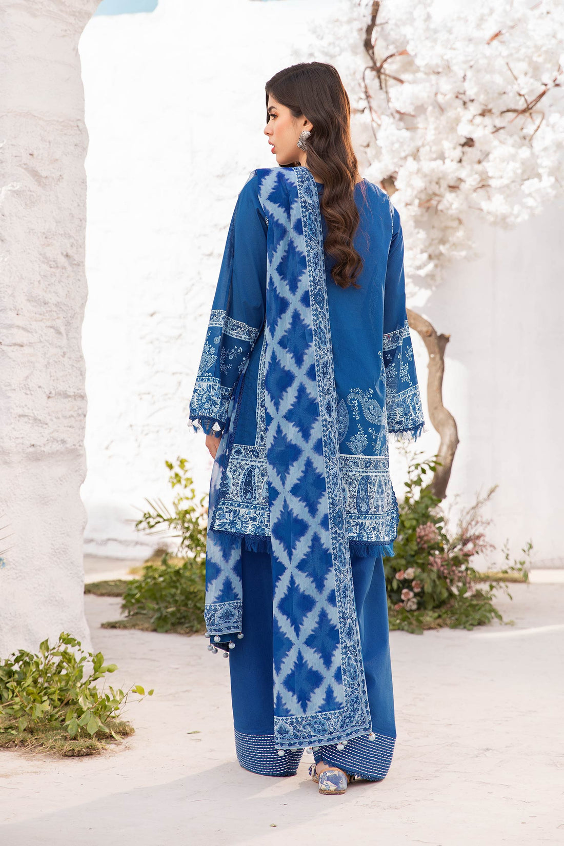 Maria B | M Basic Summer Lawn 25 | MB-CUS25-703B - by - Libasekhas UK - Registered Vendor of : Maria B - 100% Original Designer Dresss