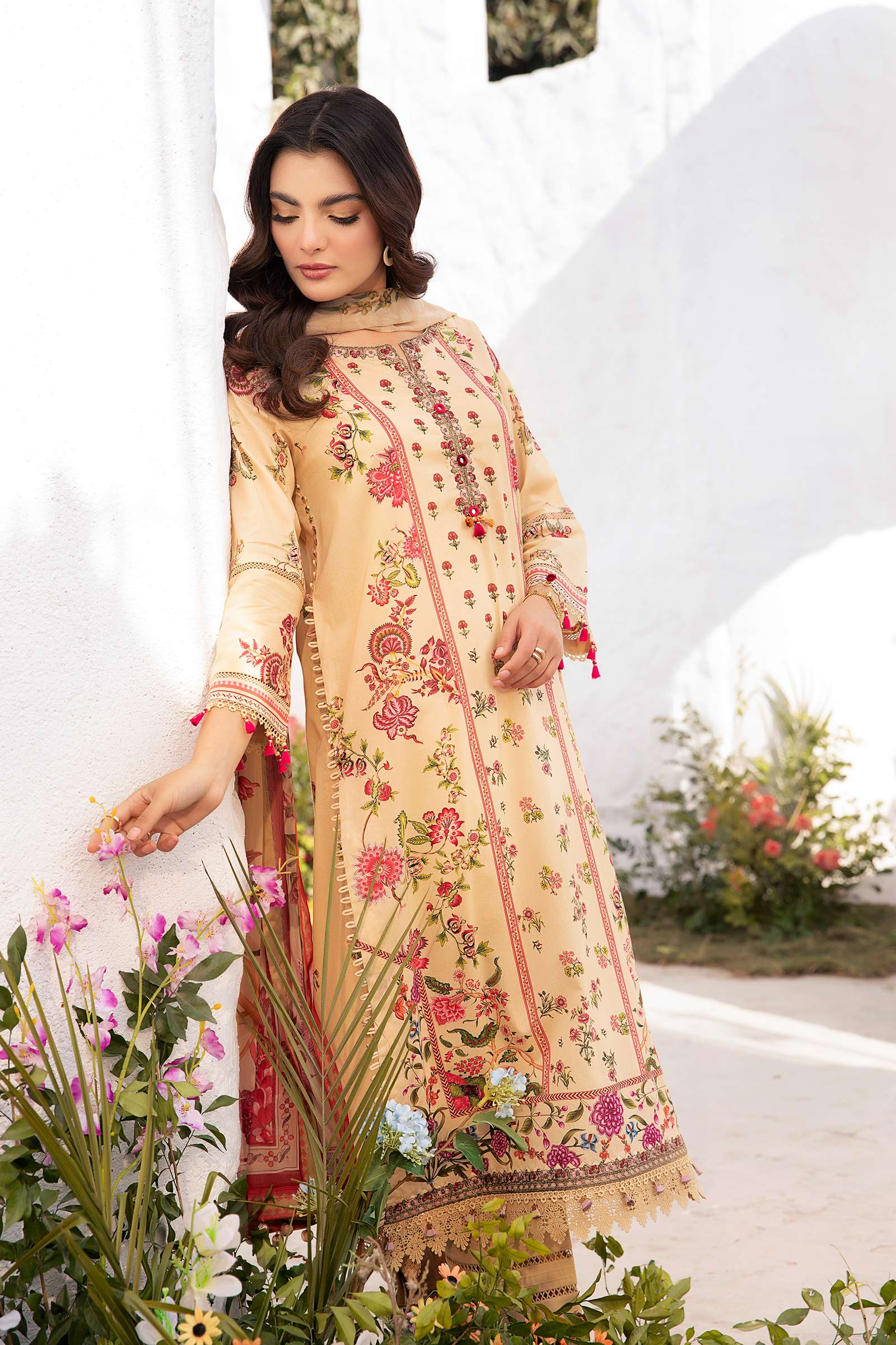 Maria B | M Basic Summer Lawn 25 | MB-CUS25-705A - by - Libasekhas UK - Registered Vendor of : Maria B - 100% Original Designer Dresss