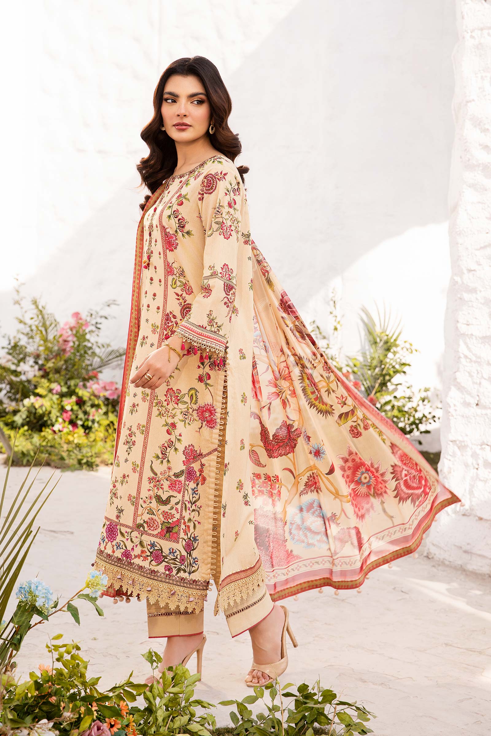 Maria B | M Basic Summer Lawn 25 | MB-CUS25-705A - by - Libasekhas UK - Registered Vendor of : Maria B - 100% Original Designer Dresss