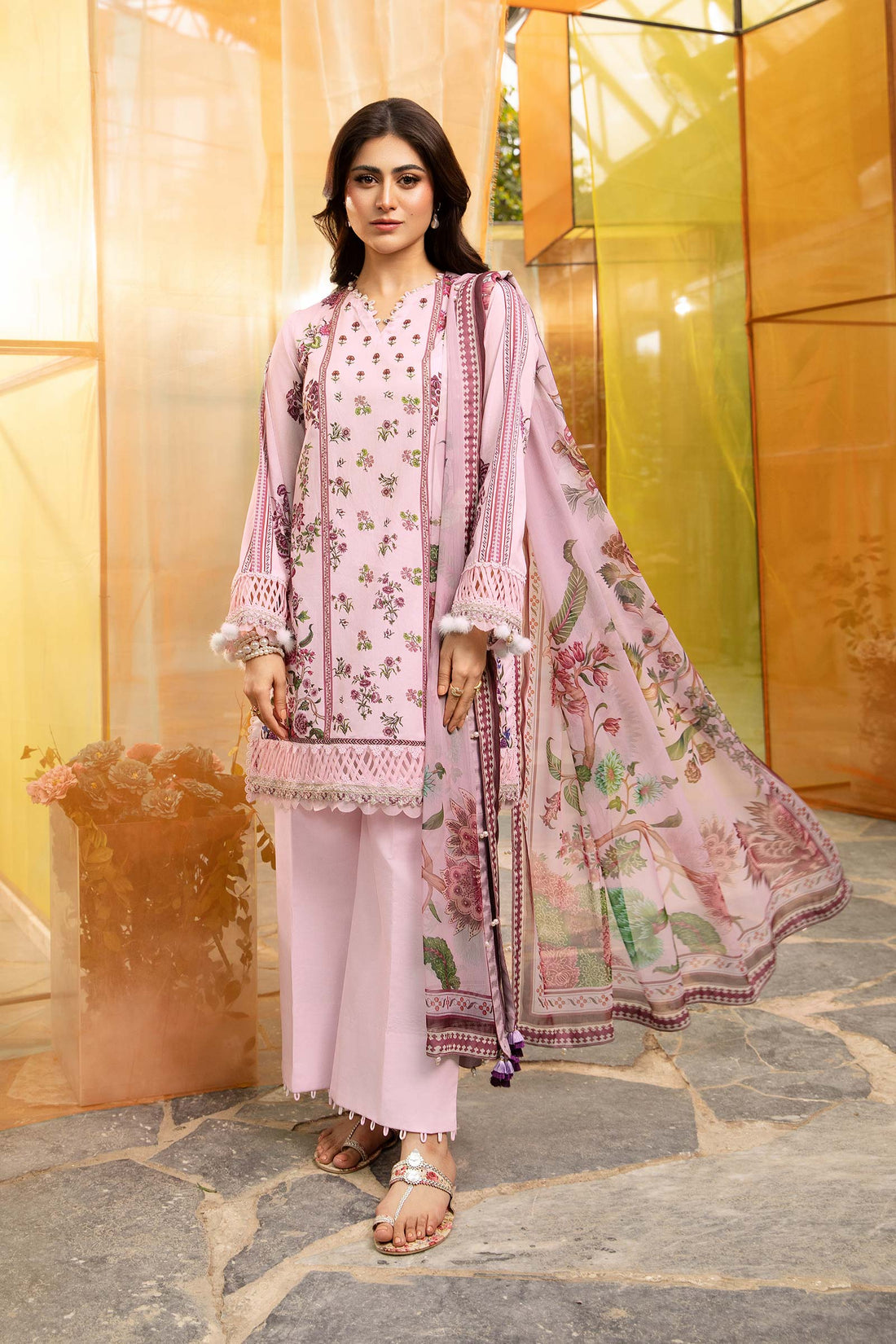 Maria B | M Basic Summer Lawn 25 | MB-CUS25-705B - by - Libasekhas UK - Registered Vendor of : Maria B - 100% Original Designer Dresss