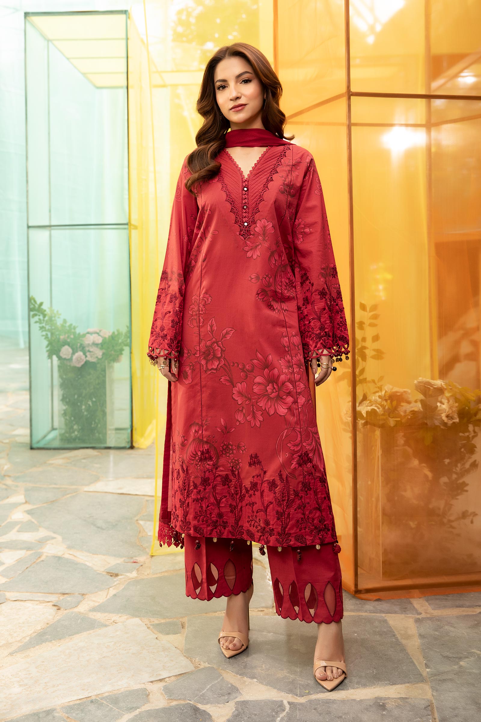 Maria B | M Basic Summer Lawn 25 | MB-CUS25-706A - by - Libasekhas UK - Registered Vendor of : Maria B - 100% Original Designer Dresss