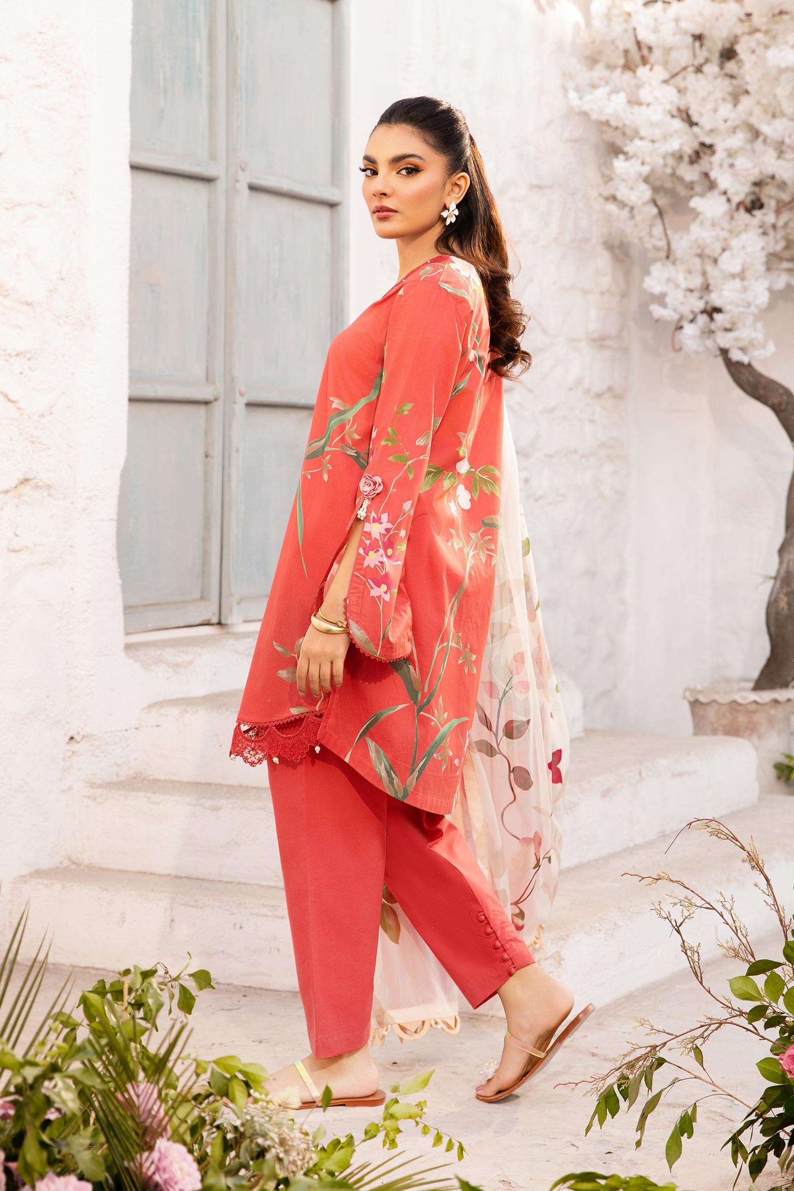 Maria B | M Basic Summer Lawn 25 | MB-CUS25-707B - by - Libasekhas UK - Registered Vendor of : Maria B - 100% Original Designer Dresss