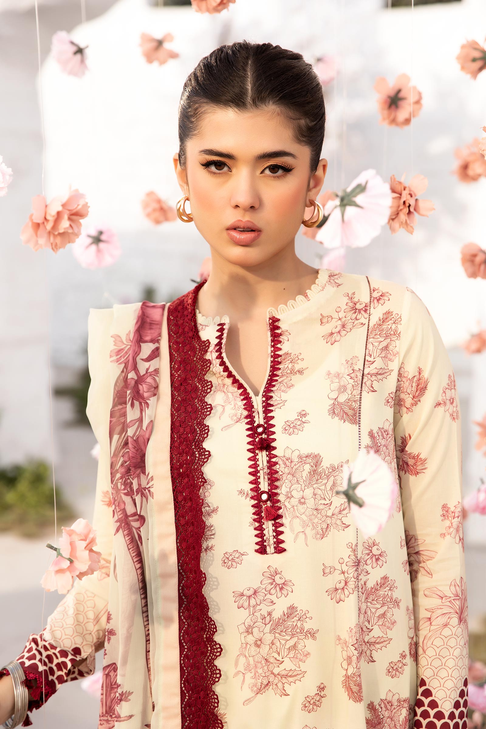 Maria B | M Basic Summer Lawn 25 | MB-CUS25-709A - by - Libasekhas UK - Registered Vendor of : Maria B - 100% Original Designer Dresss