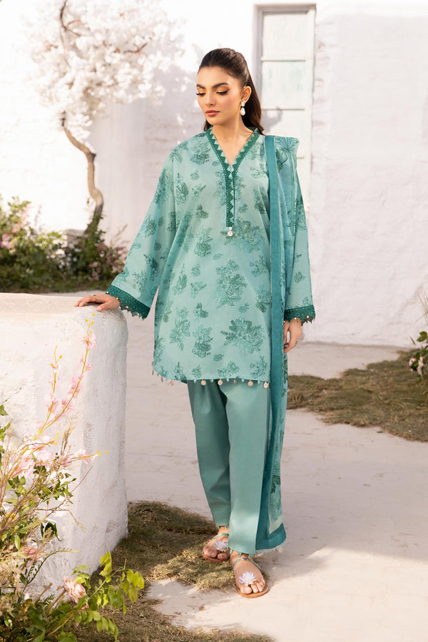 Maria B | M Basic Summer Lawn 25 | MB-CUS25-708B - by - Libasekhas UK - Registered Vendor of : Maria B - 100% Original Designer Dresss