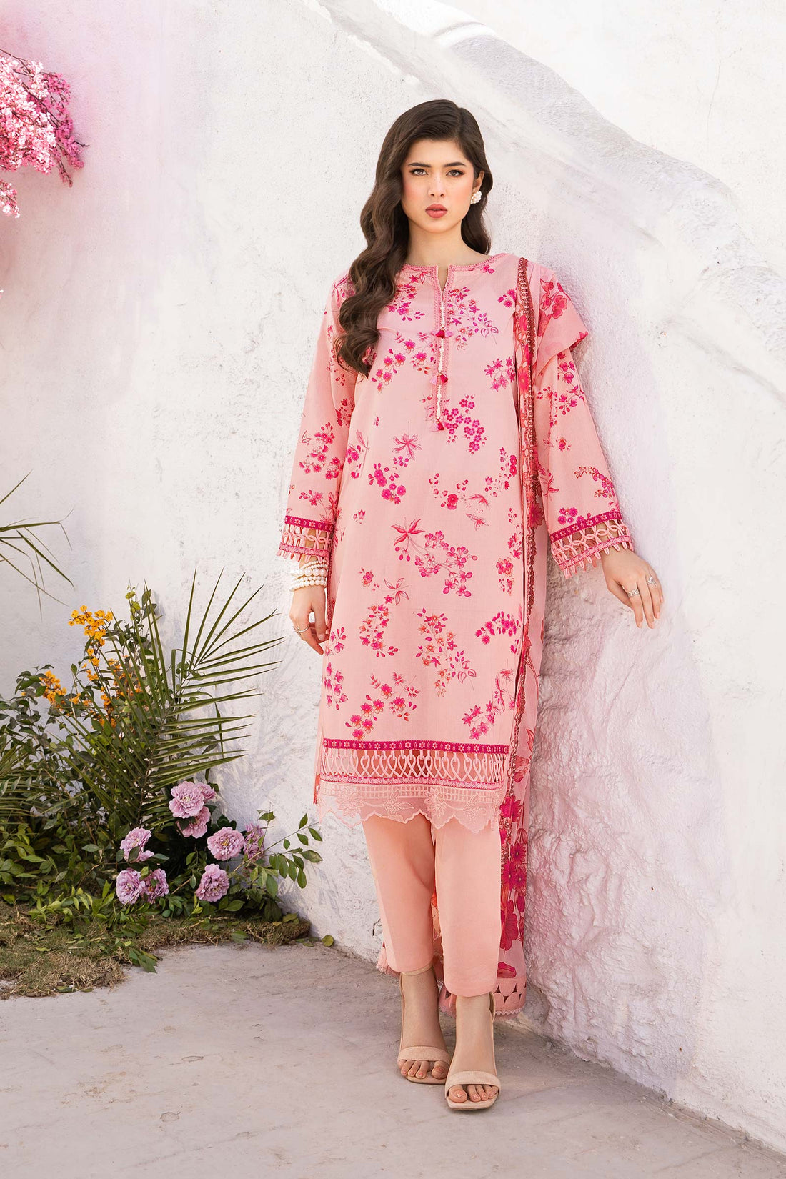 Maria B | M Basic Summer Lawn 25 | MB-CUS25-709A - by - Libasekhas UK - Registered Vendor of : Maria B - 100% Original Designer Dresss