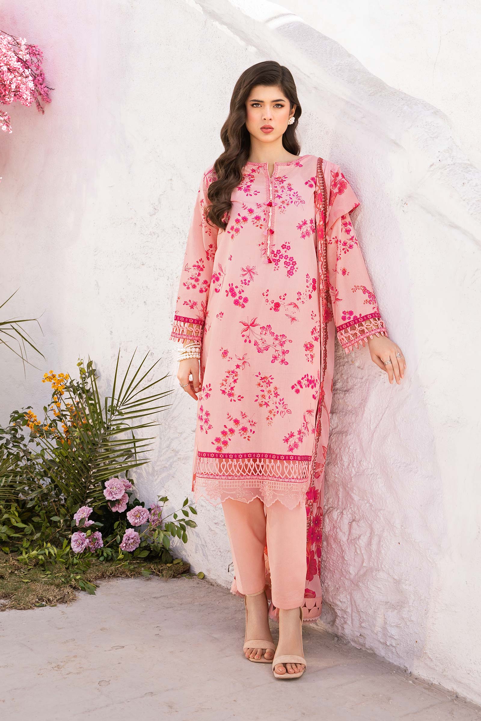 Maria B | M Basic Summer Lawn 25 | MB-CUS25-709A - by - Libasekhas UK - Registered Vendor of : Maria B - 100% Original Designer Dresss