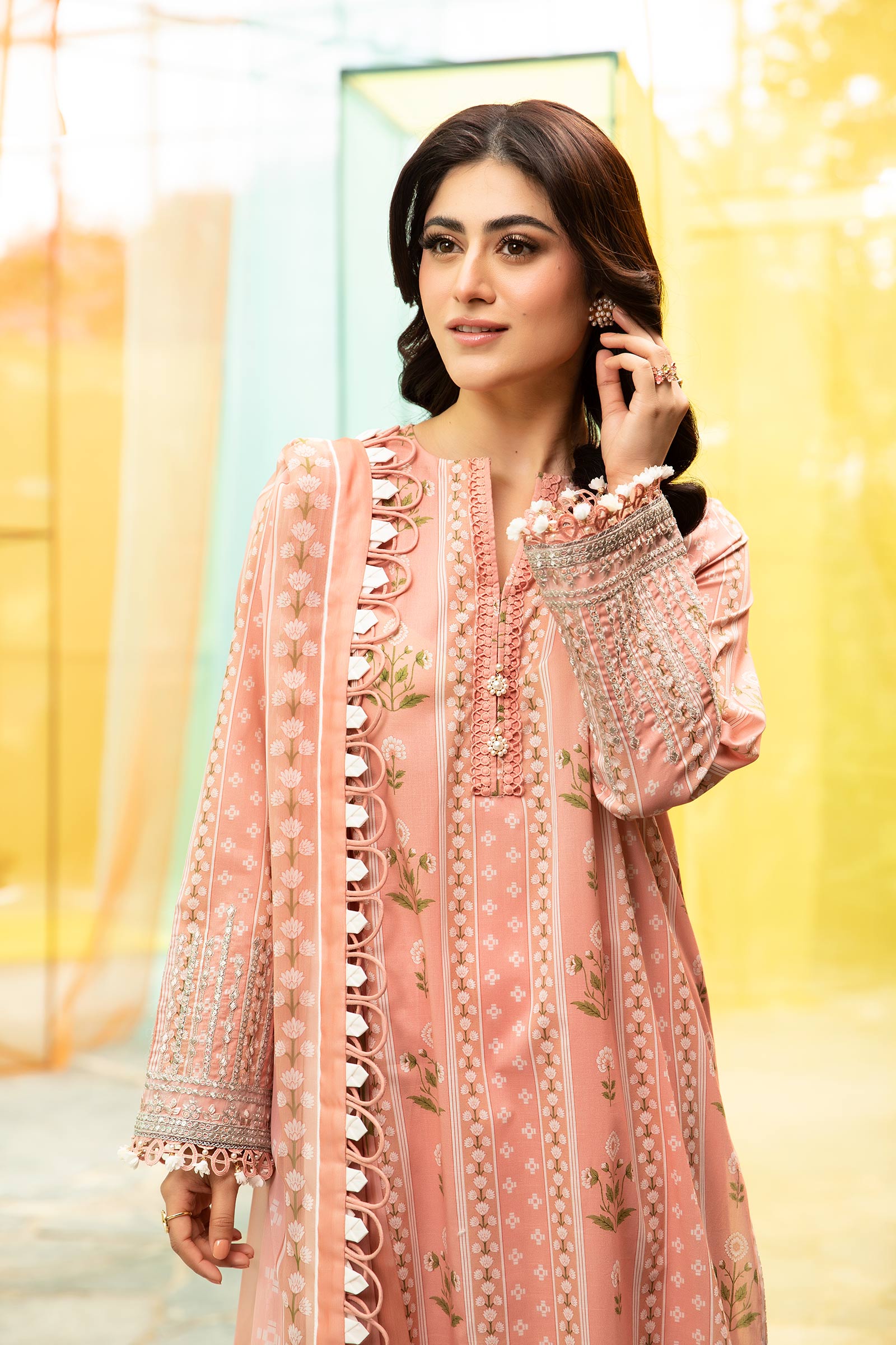 Maria B | M Basic Summer Lawn 25 | MB-CUS25-711B - by - Libasekhas UK - Registered Vendor of : Maria B - 100% Original Designer Dresss