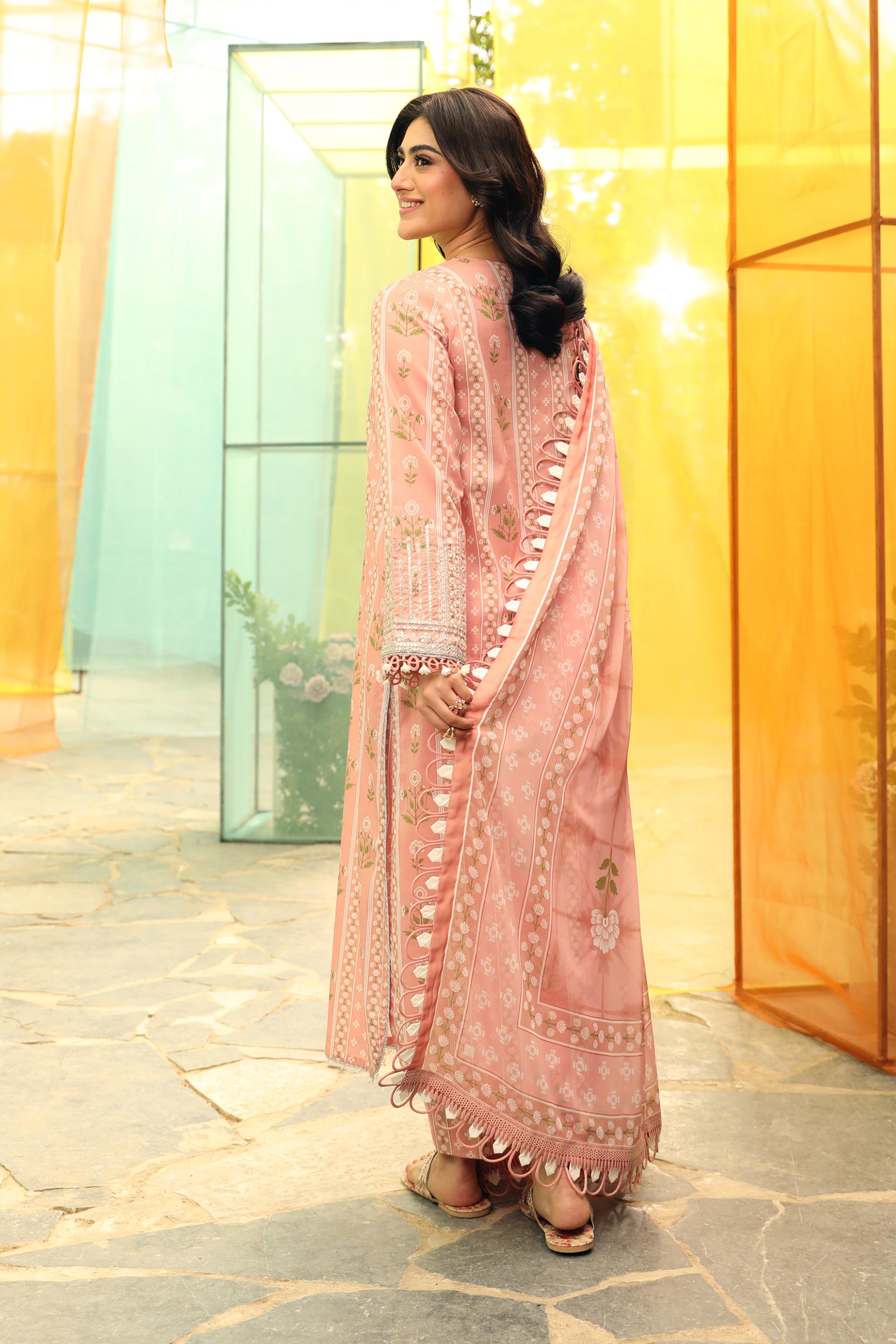 Maria B | M Basic Summer Lawn 25 | MB-CUS25-711B - by - Libasekhas UK - Registered Vendor of : Maria B - 100% Original Designer Dresss
