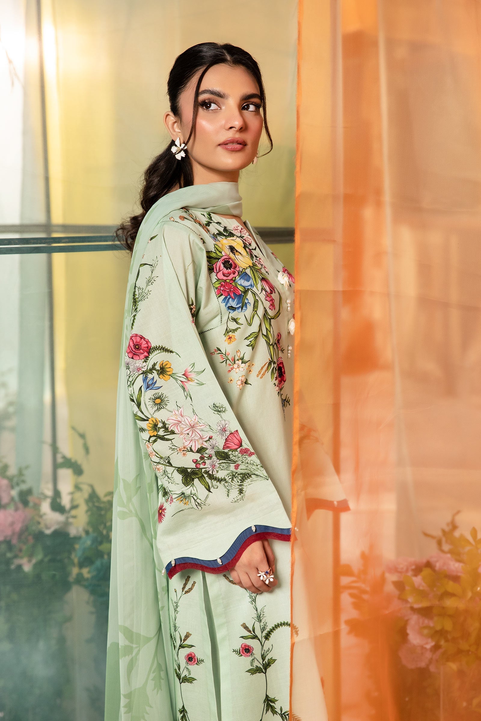Maria B | M Basic Summer Lawn 25 | MB-CUS25-712B - by - Libasekhas UK - Registered Vendor of : Maria B - 100% Original Designer Dresss