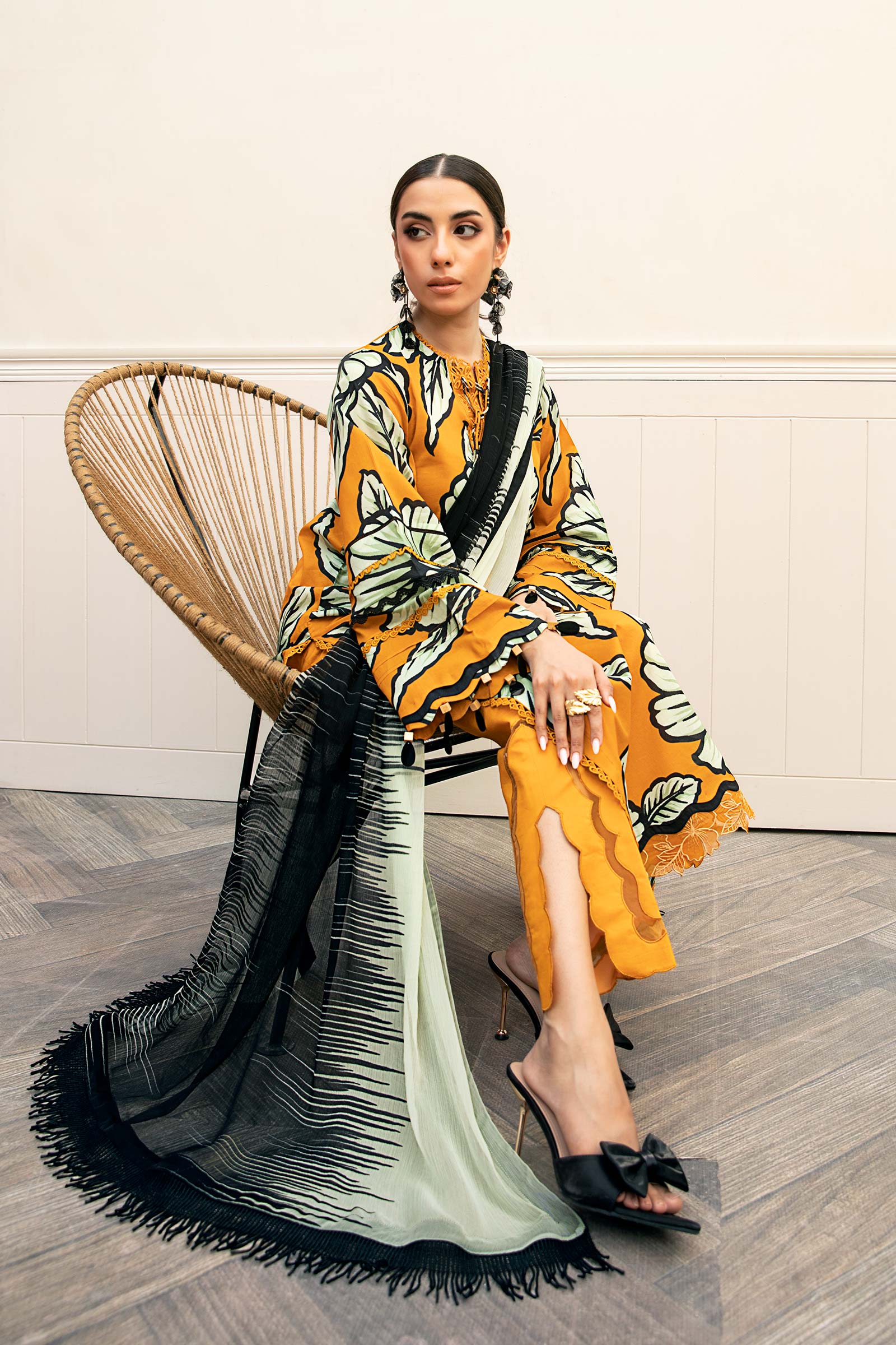 Maria B | Eid Basic Lawn | MB-CUS25-902A - by - Libasekhas UK - Registered Vendor of : Maria B - 100% Original Designer Dresss