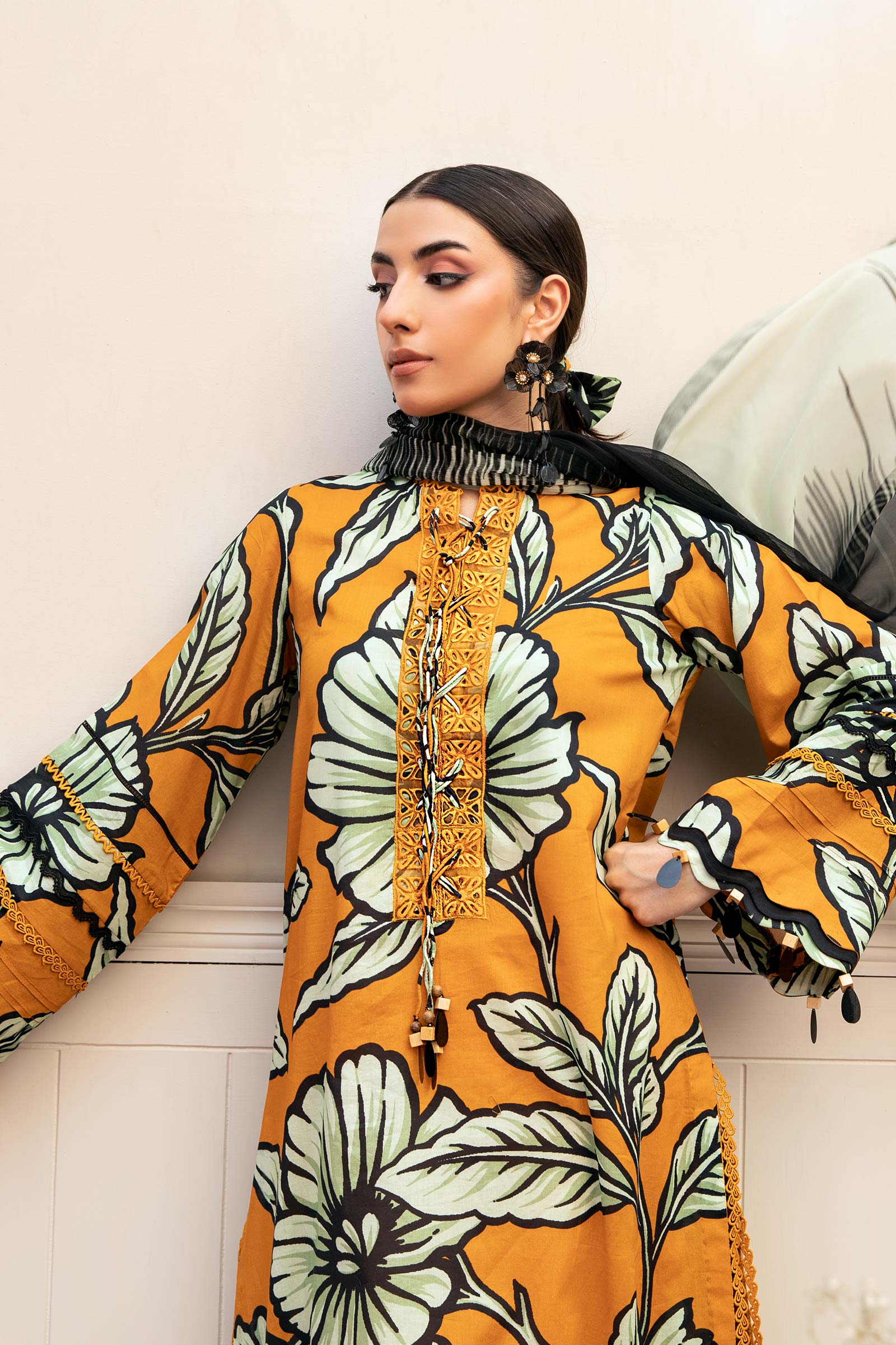 Maria B | Eid Basic Lawn | MB-CUS25-902A - by - Libasekhas UK - Registered Vendor of : Maria B - 100% Original Designer Dresss