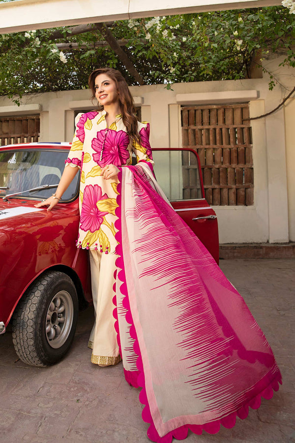 Maria B | Eid Basic Lawn | MB-CUS25-902B - by - Libasekhas UK - Registered Vendor of : Maria B - 100% Original Designer Dresss