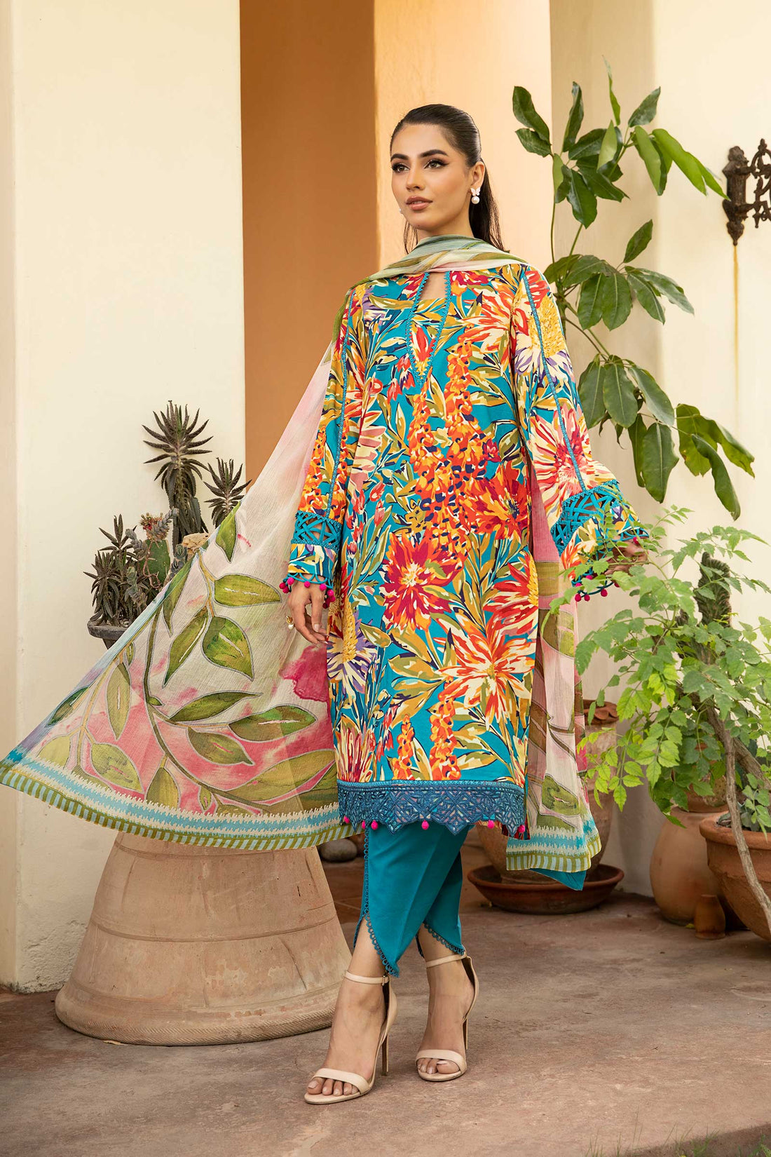 Maria B | Eid Basic Lawn | MB-CUS25-903A - by - Libasekhas UK - Registered Vendor of : Maria B - 100% Original Designer Dresss