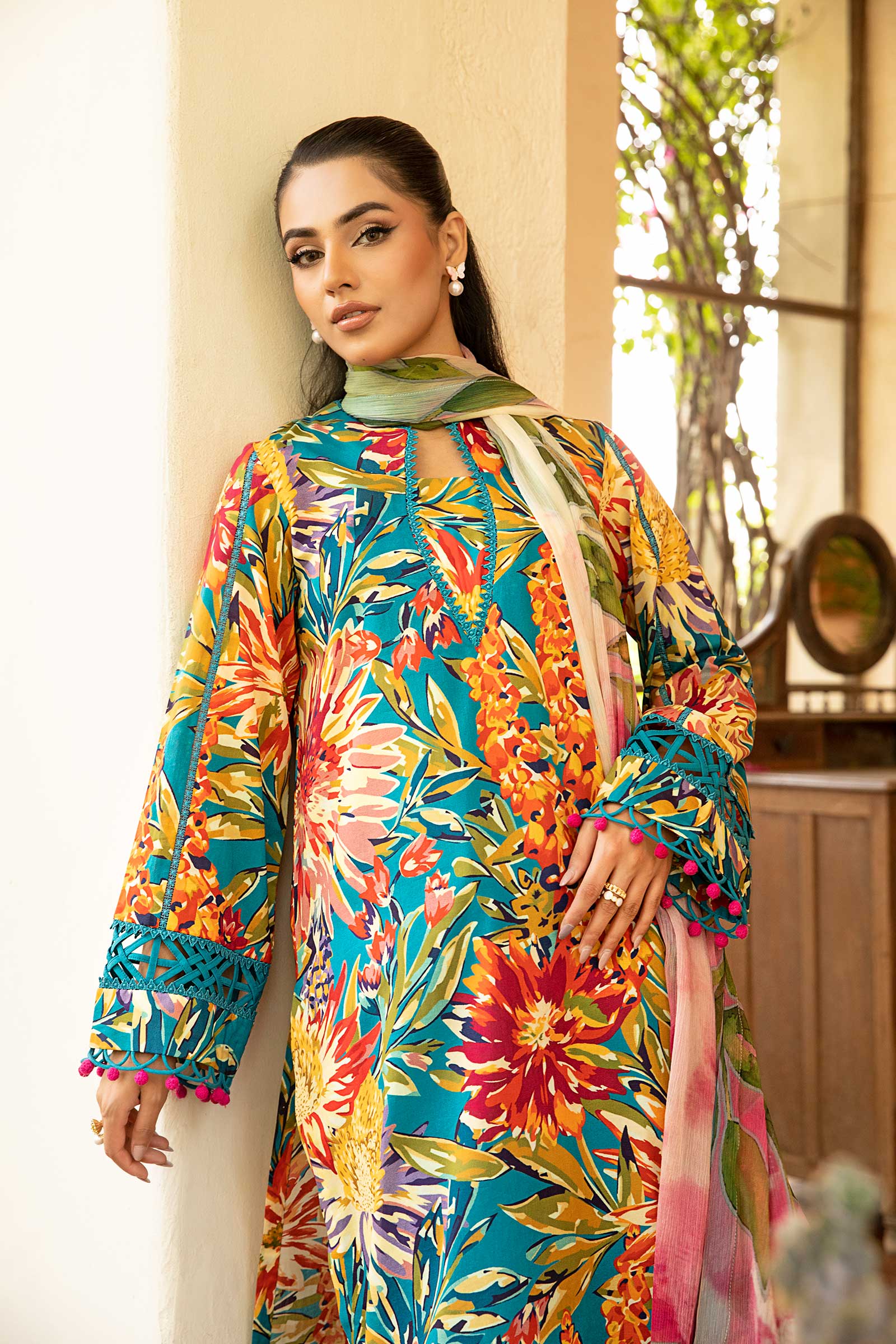 Maria B | Eid Basic Lawn | MB-CUS25-903A - by - Libasekhas UK - Registered Vendor of : Maria B - 100% Original Designer Dresss