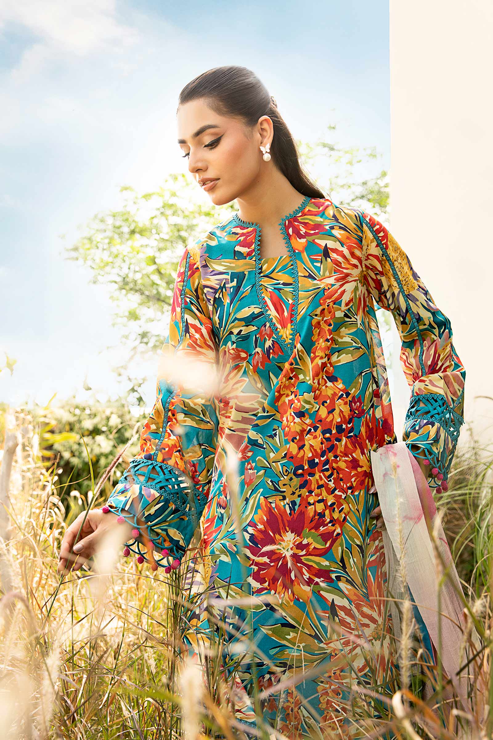 Maria B | Eid Basic Lawn | MB-CUS25-903A - by - Libasekhas UK - Registered Vendor of : Maria B - 100% Original Designer Dresss