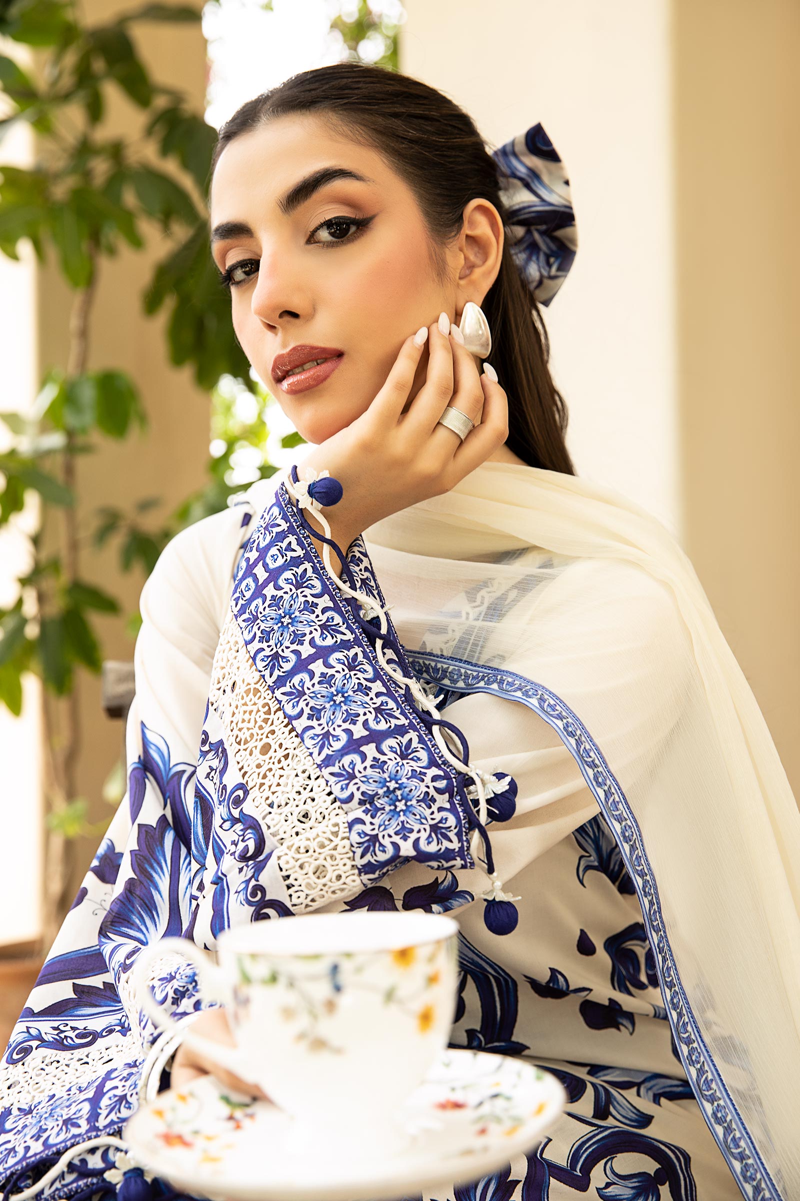 Maria B | Eid Basic Lawn | MB-CUS25-904A - by - Libasekhas UK - Registered Vendor of : Maria B - 100% Original Designer Dresss