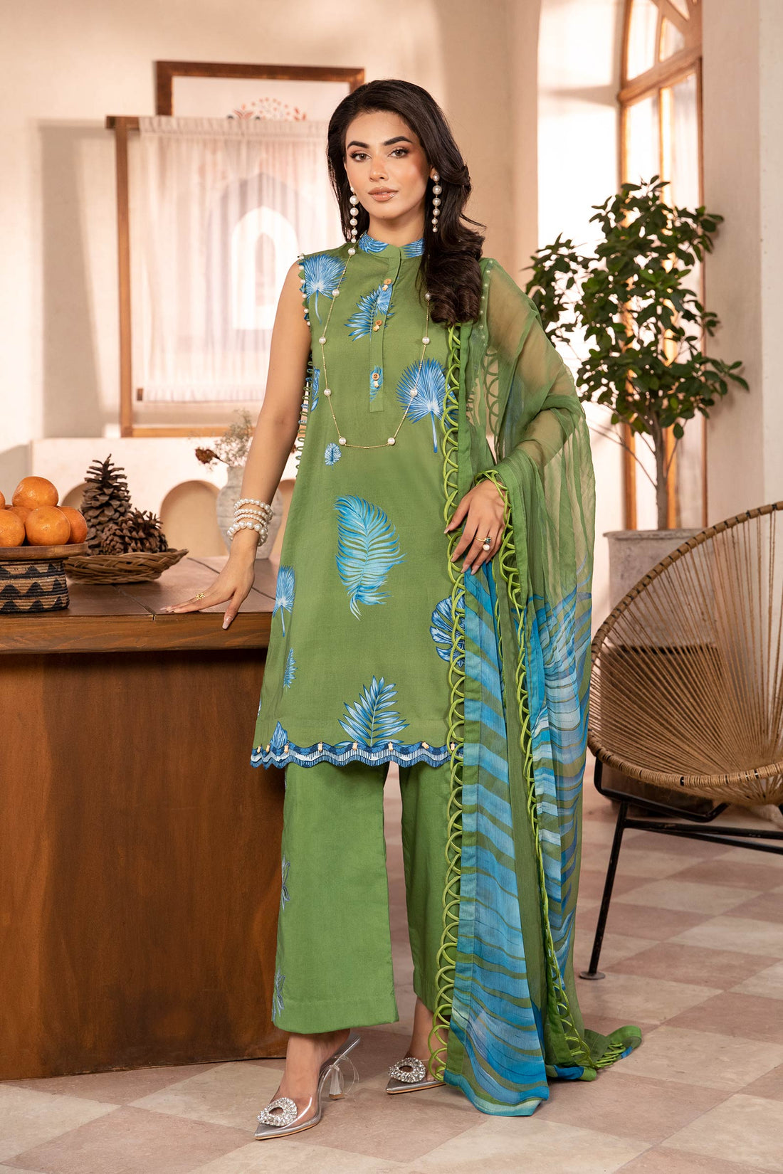 Maria B | Eid Basic Lawn | MB-CUS25-906A - by - Libasekhas UK - Registered Vendor of : Maria B - 100% Original Designer Dresss