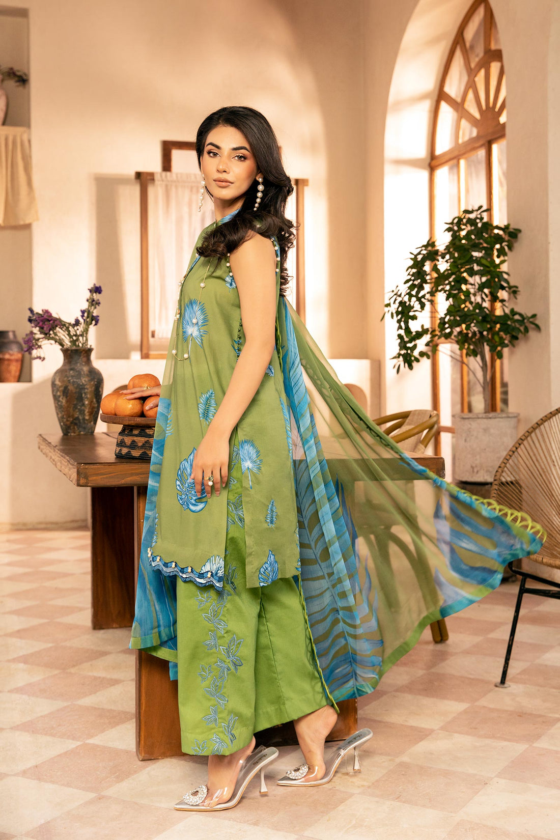 Maria B | Eid Basic Lawn | MB-CUS25-906A - by - Libasekhas UK - Registered Vendor of : Maria B - 100% Original Designer Dresss