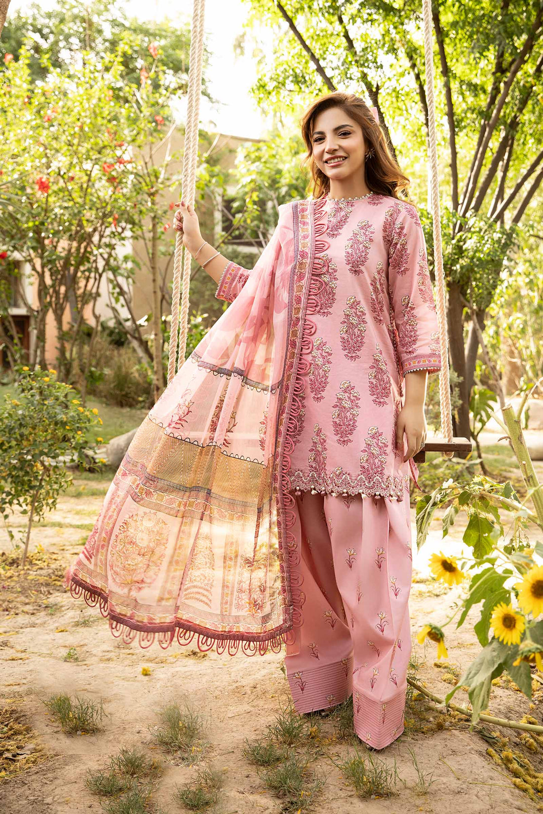 Maria B | Eid Basic Lawn | MB-CUS25-908A - by - Libasekhas UK - Registered Vendor of : Maria B - 100% Original Designer Dresss