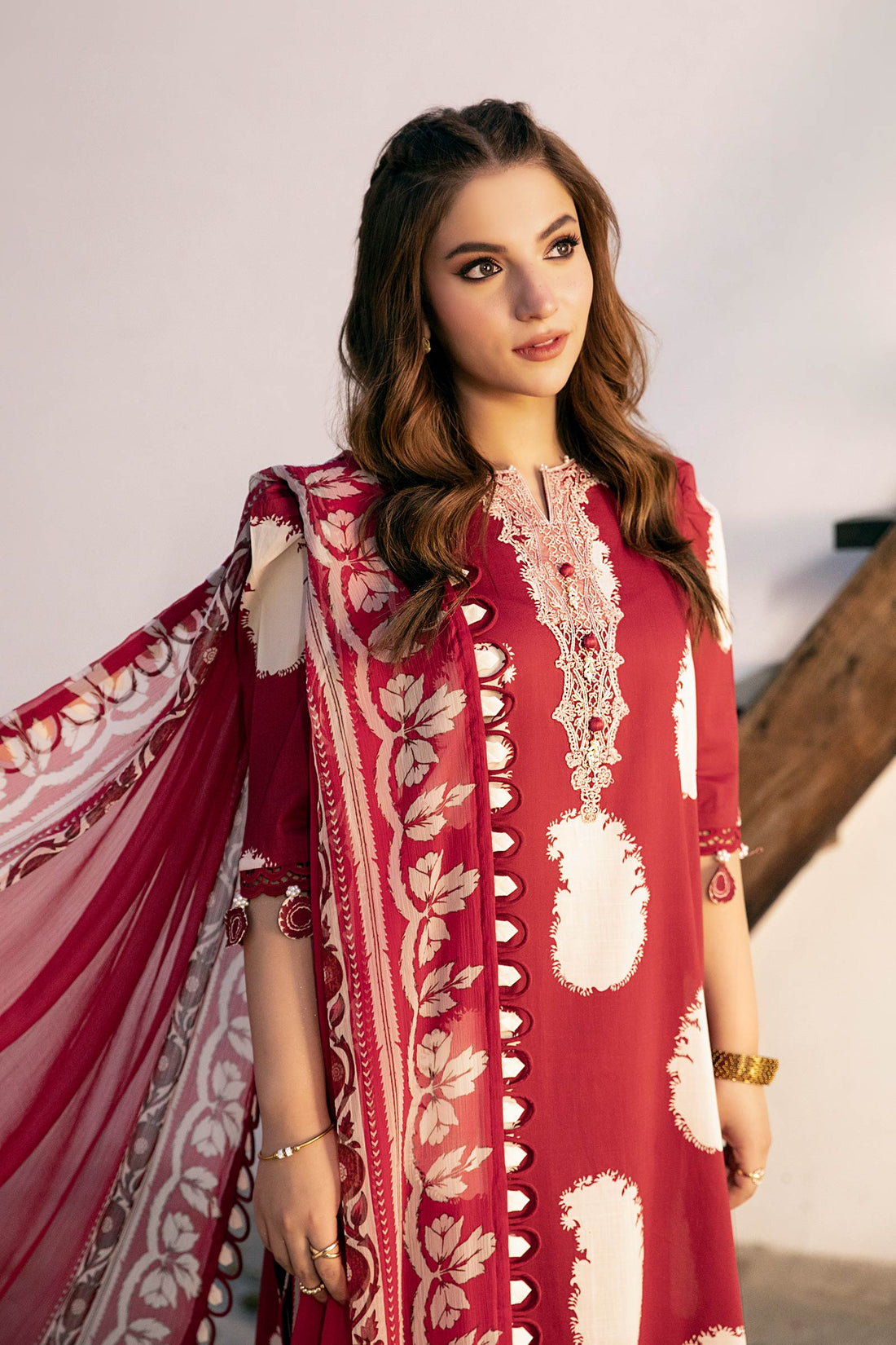 Maria B | Eid Basic Lawn | MB-CUS25-911A - by - Libasekhas UK - Registered Vendor of : Maria B - 100% Original Designer Dresss