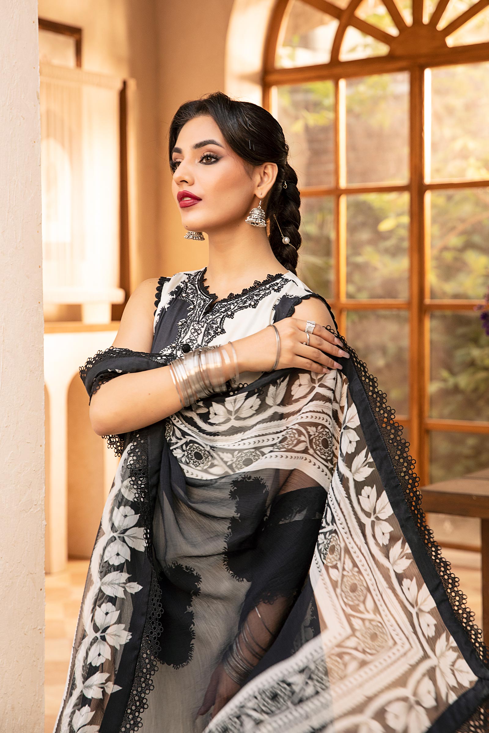 Maria B | Eid Basic Lawn | MB-CUS25-911B - by - Libasekhas UK - Registered Vendor of : Maria B - 100% Original Designer Dresss