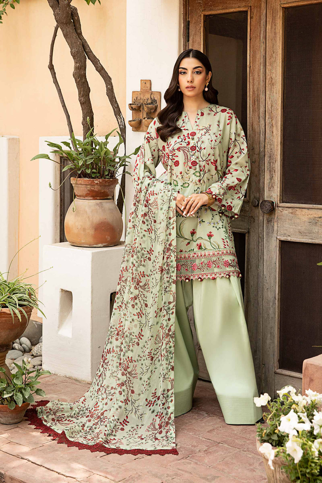 Maria B | Eid Basic Lawn | MB-CUS25-912B - by - Libasekhas UK - Registered Vendor of : Maria B - 100% Original Designer Dresss