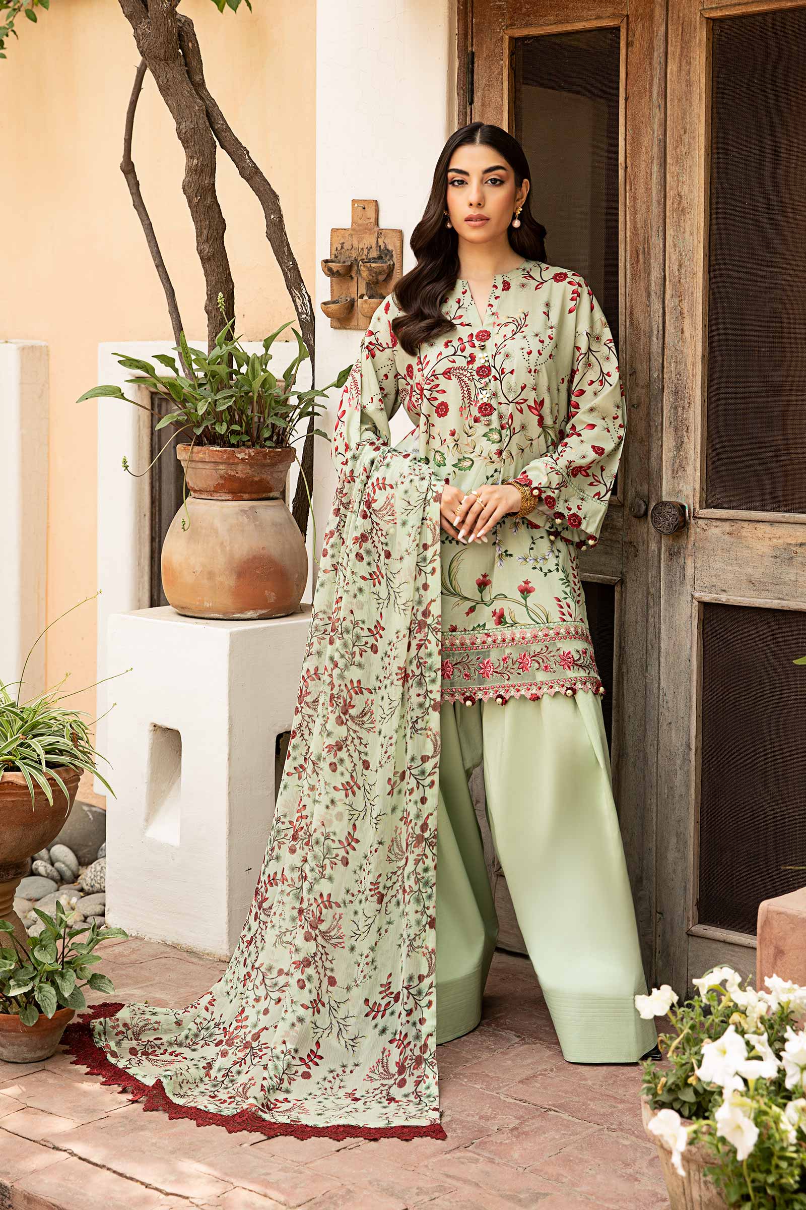 Maria B | Eid Basic Lawn | MB-CUS25-912B - by - Libasekhas UK - Registered Vendor of : Maria B - 100% Original Designer Dresss