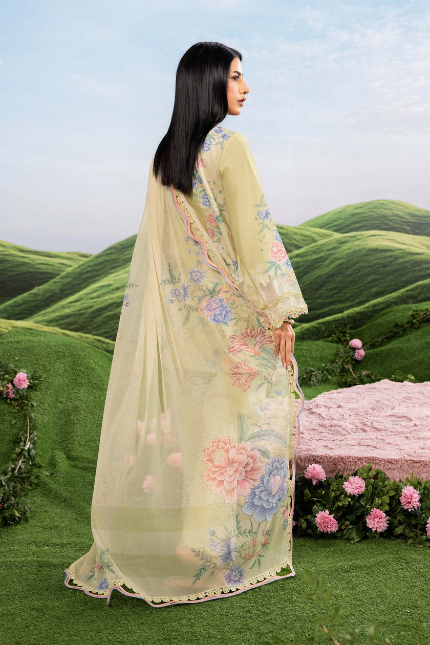 Maria B | M Basics Dreamscape Eid Lawn | MB-CUSV14-11A - by Libasekhas UK - Registered Vendor of : Maria B - 100% Original Designer Dress