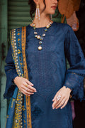 Marjjan | Carnation Lawn | MBL-13 A (TEAL BLUE) - by - Libasekhas UK - Registered Vendor of : Marjjan - 100% Original Designer Dresss