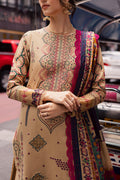 Marjjan | Carnation Lawn | MBL-13 B (BEIGE) - by - Libasekhas UK - Registered Vendor of : Marjjan - 100% Original Designer Dresss