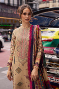Marjjan | Carnation Lawn | MBL-13 B (BEIGE) - by - Libasekhas UK - Registered Vendor of : Marjjan - 100% Original Designer Dresss
