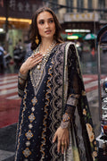 Marjjan | Carnation Lawn | MBL-14 A (BLACK) - by - Libasekhas UK - Registered Vendor of : Marjjan - 100% Original Designer Dresss